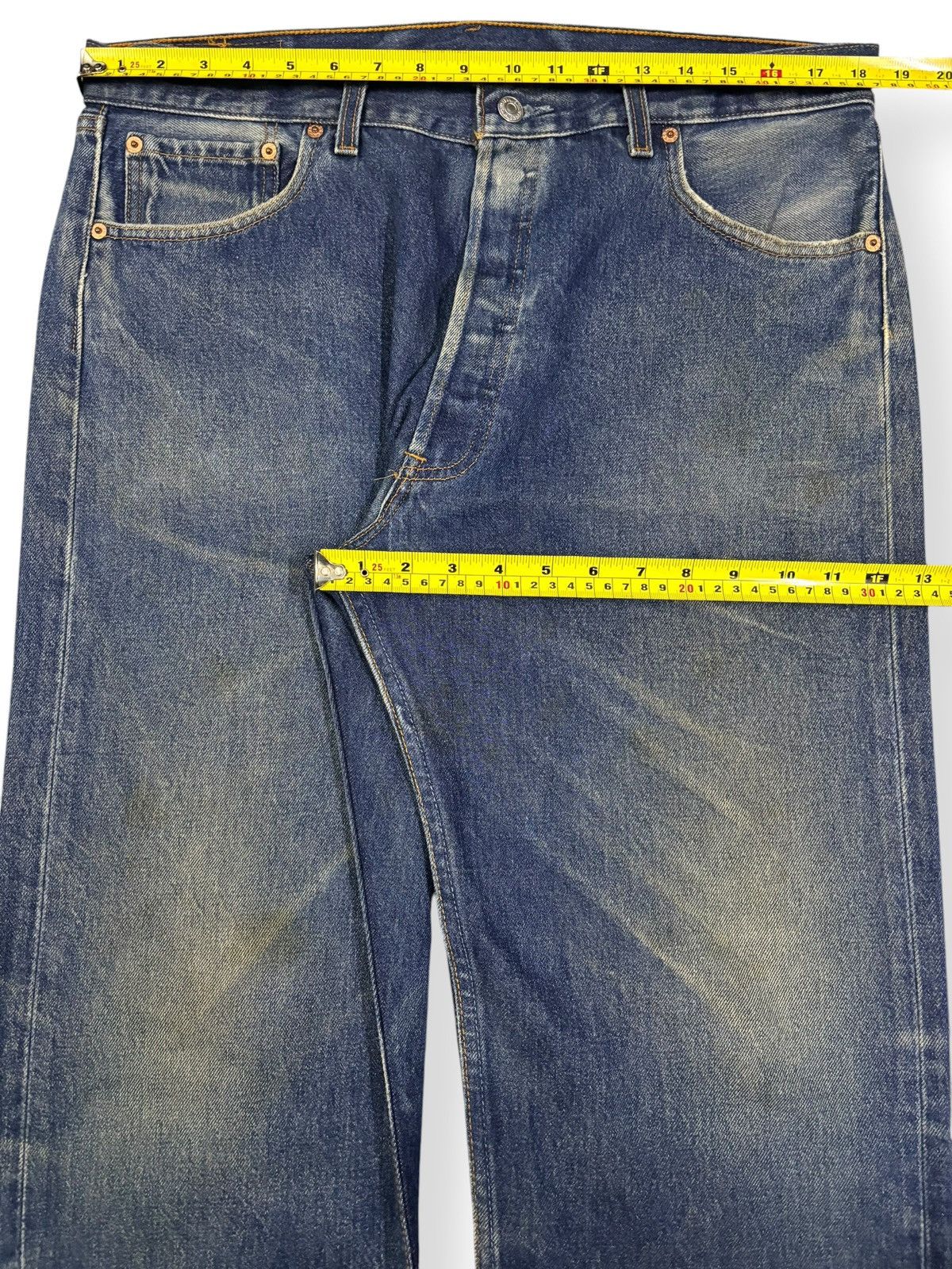 Levi's Vintage 90s Levis 501XX Button Fly Mud Wash Loose Fit Jeans Size US 37 - 15 Thumbnail