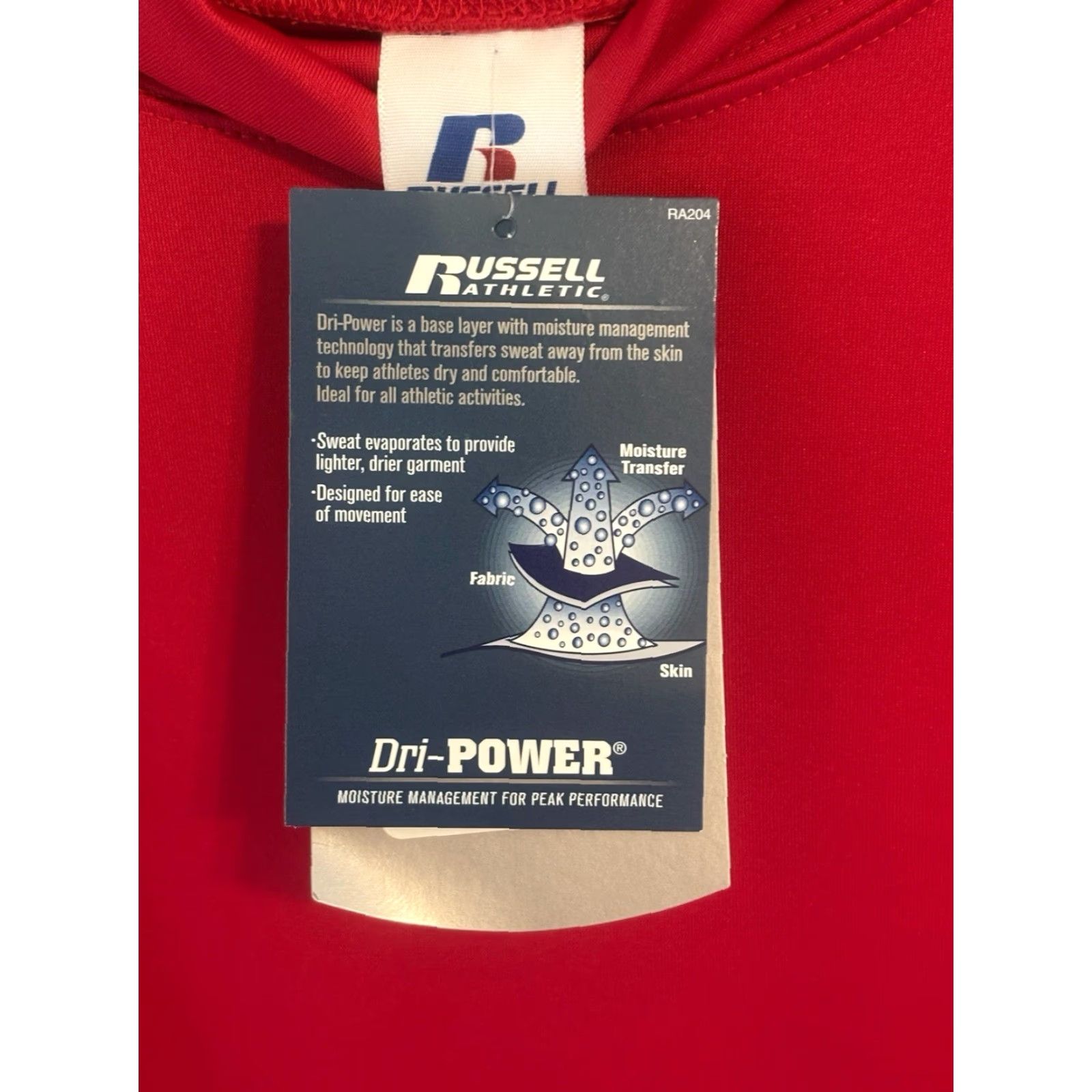 Russell Athletic VINTAGE Russell Athletic Mock Neck Shirt Mens XL NWT NOS 00s Dri-Power Red Long Sleeve Polyester Spandex 28" 21" 24" Excellent Mens Size US XL / EU 56 / 4 - 5 Thumbnail