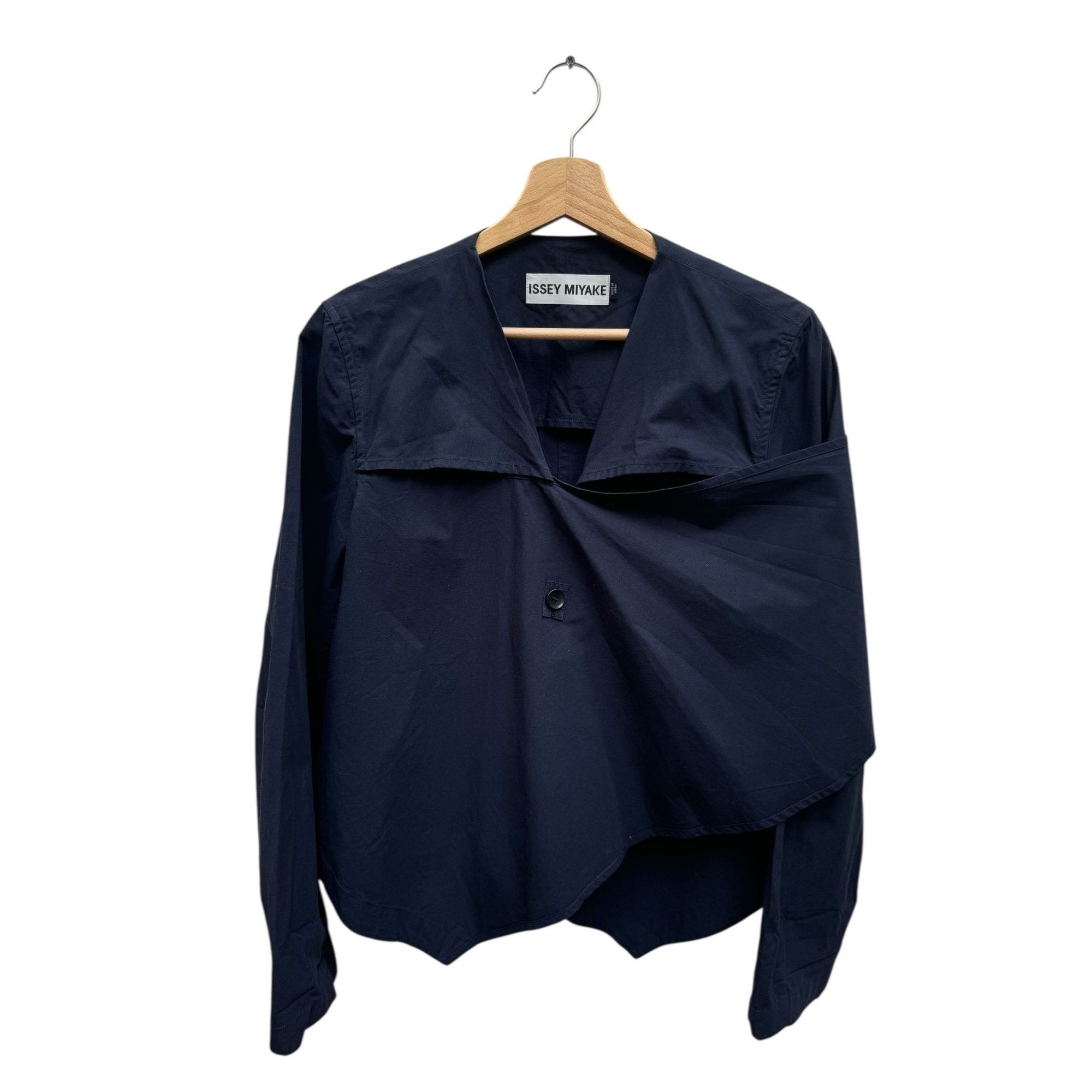 Issey Miyake Issey Miyake Vintage Navy Cotton Silk Jacket Size 3 fits M Size M / US 6-8 / IT 42-44 - 5 Thumbnail