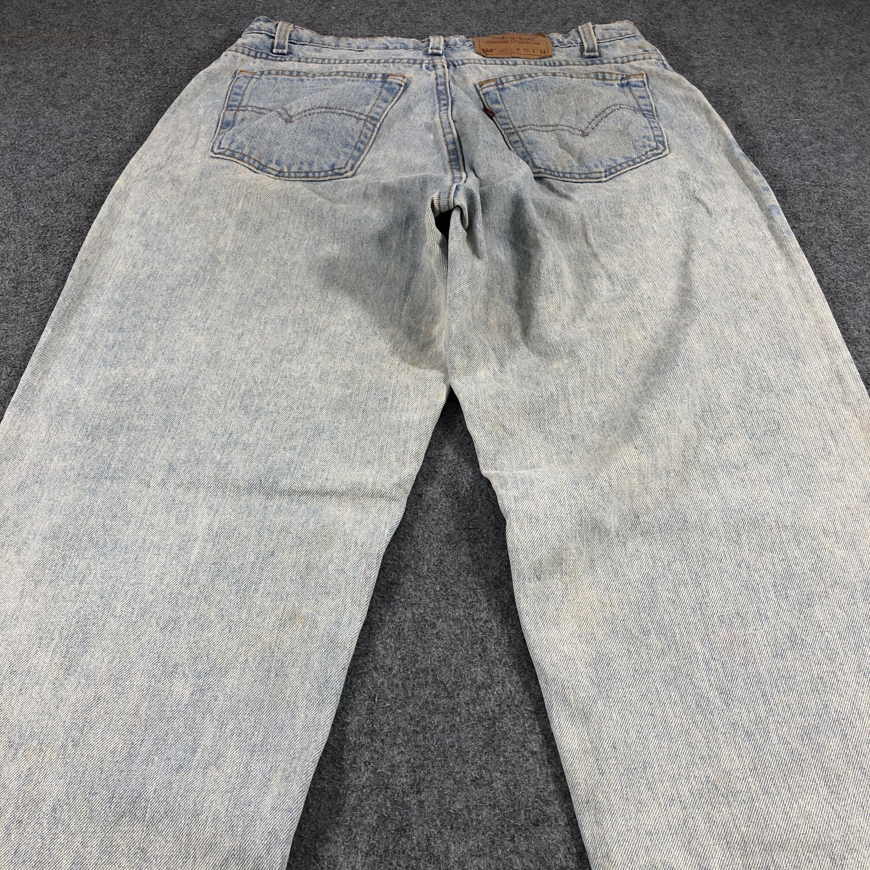 Levi's × Vintage Vintage 90s Light Wash Levis 560 Jeans-JM986 Size US 35 - 4 Thumbnail