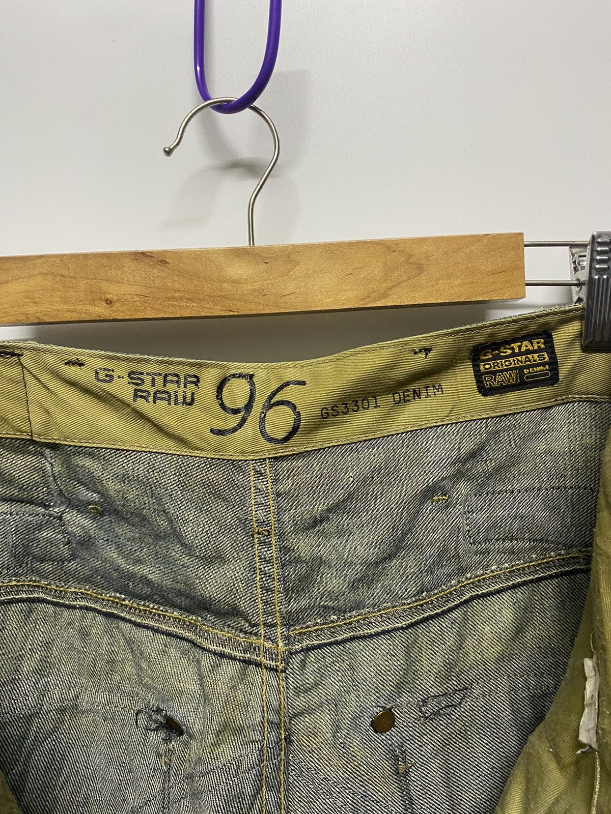 G-Star Vintage G-Star 96 Raw Distressed Denim Jeans Pants Size US 34 / EU 50 - 19 Thumbnail