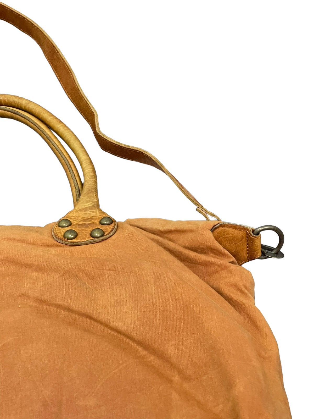 Genuine Leather Leather Cotton Patina Vtg Liebeskind Berlin Tote Bag 3🟩 Size ONE SIZE - 17 Thumbnail