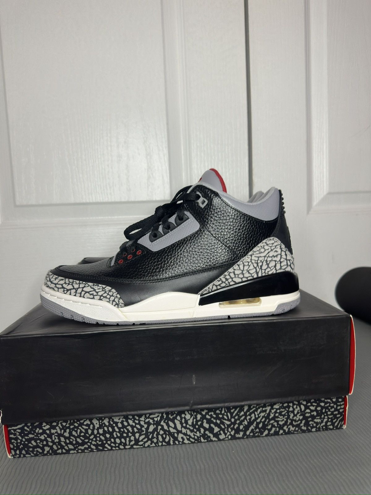 Jordan Brand 2011 Air Jordan 3 black cement Size US 10 / EU 43 - 1 Thumbnail
