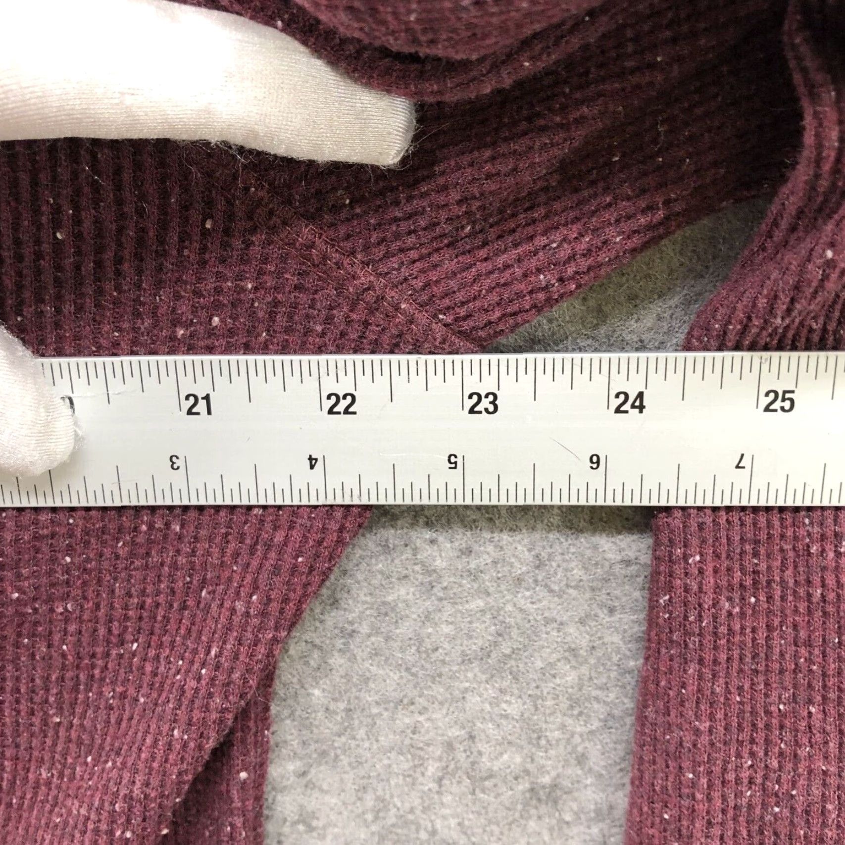 Lucky Brand Lucky Brand Waffle Knit Henley Long Sleeve Shirt Mens M Burgundy Thermal Snow Size US M / EU 48-50 / 2 - 6 Thumbnail