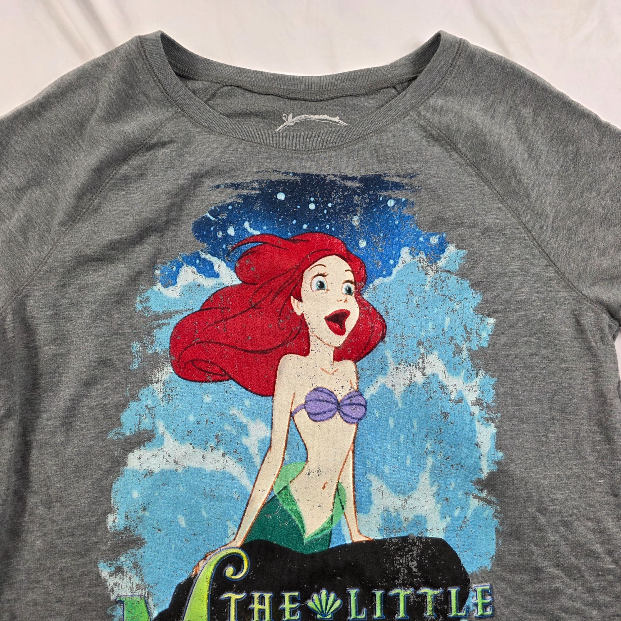 Disney Disney The Little Mermaid Womens Size Large Sweatshirt Gray Size L / US 10 / IT 46 - 5 Thumbnail