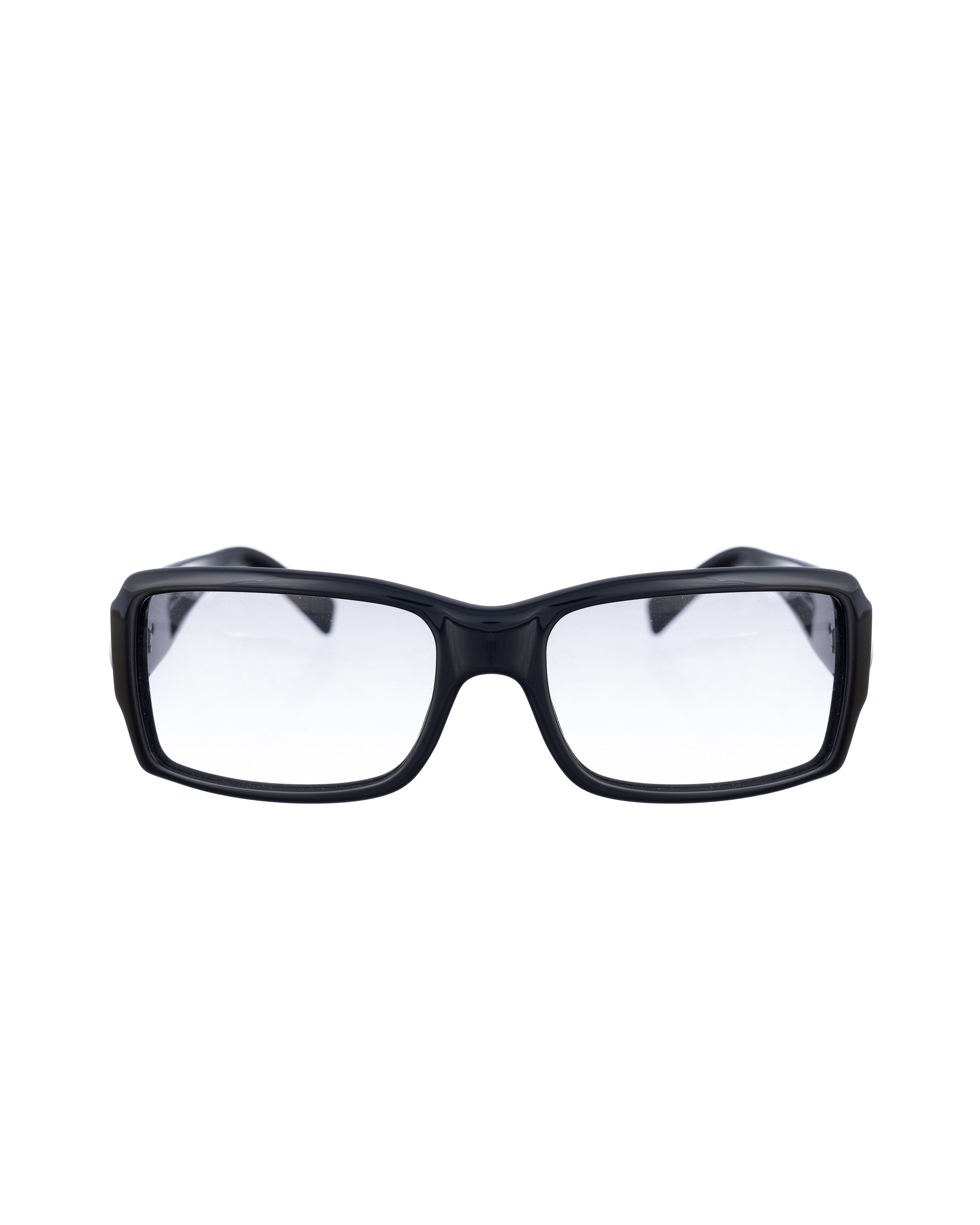 Pierre Cardin Pierre Cardin 00s Rectangle Black Sunglasses With Crystals Size ONE SIZE - 3 Thumbnail