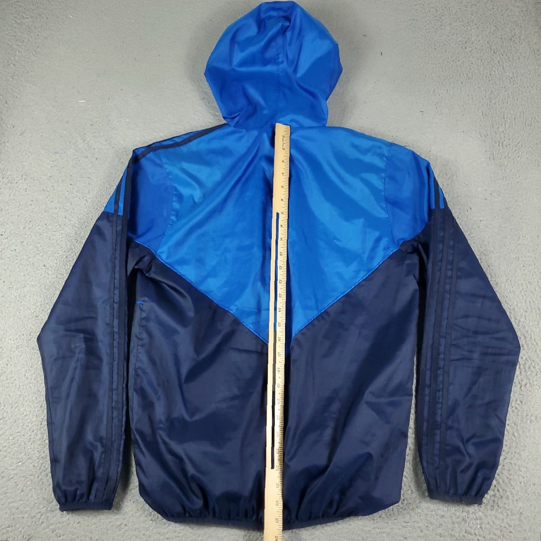 Adidas Adidas Jacket Mens Small Blue Full Zip Hooded Windbreaker Shirt? Size US S / EU 44-46 / 1 - 6 Thumbnail