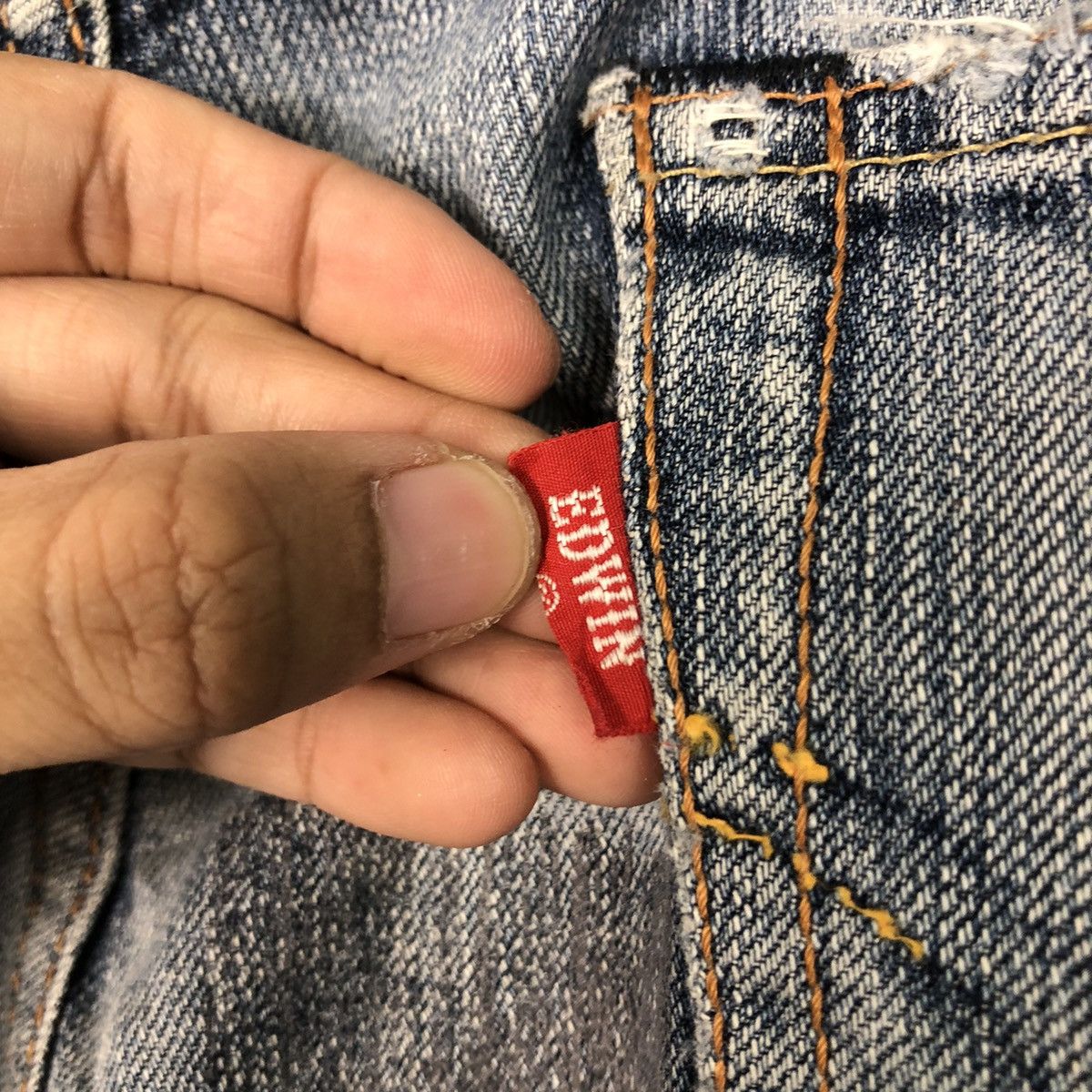 Japanese Brand 📌Rebel Vintage Denim Jeans Distressed Style Edwin Japan Size US 32 / EU 48 - 24 Thumbnail