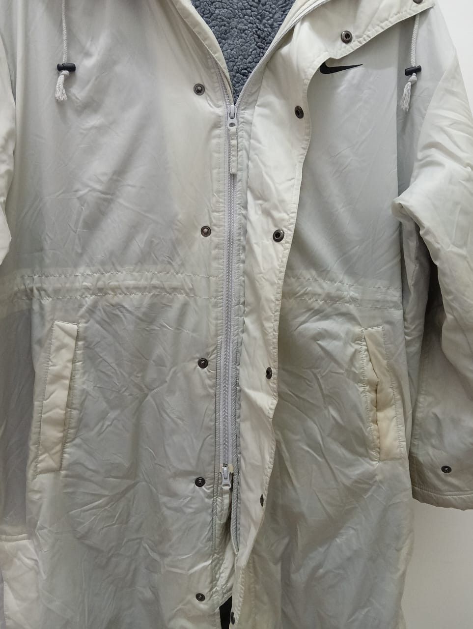 Vintage 🔥Vintage 90s NIKE SWOOSH Parka Long Jacket Size US XL / EU 56 / 4 - 2 Thumbnail