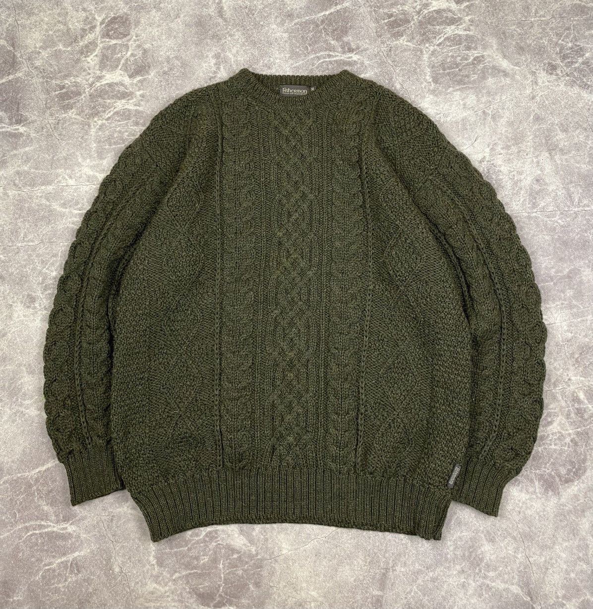 Other Fisherman Out Of Ireland SNS Style Cable Knit Sweater Sz: XL Size US XL / EU 56 / 4 - 1 Thumbnail