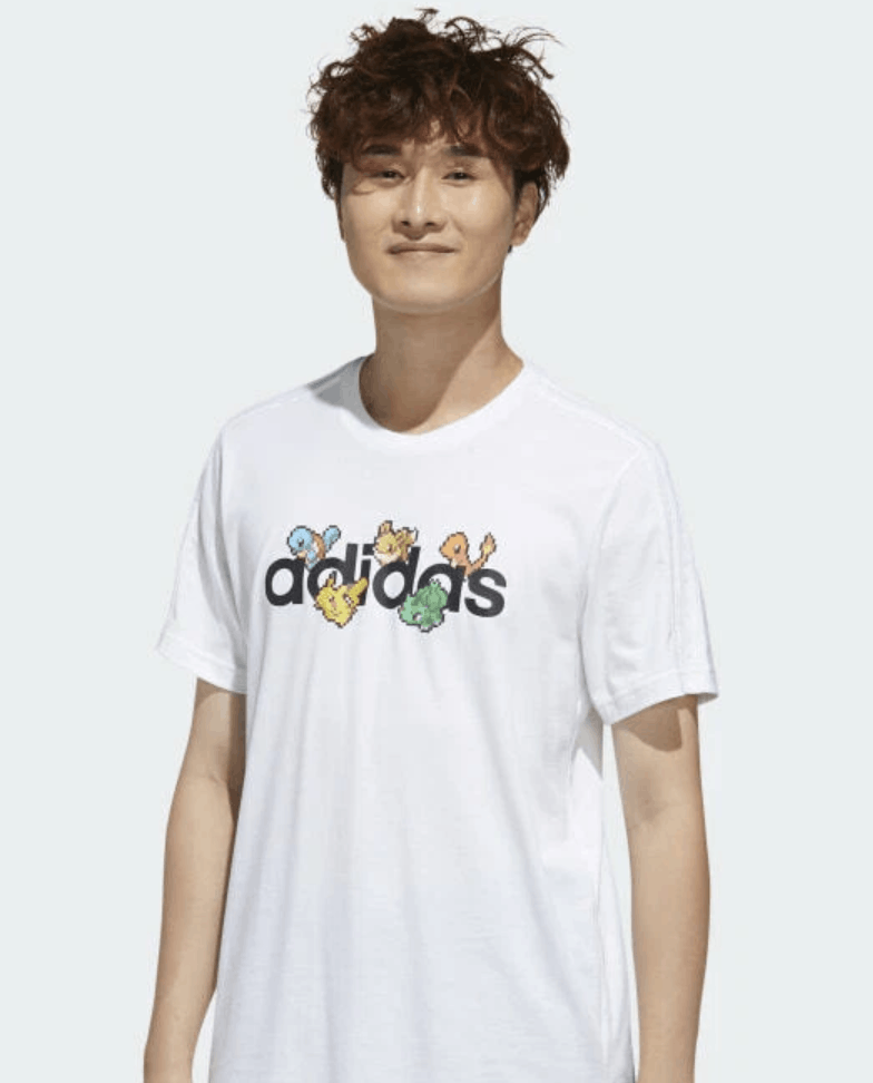 Adidas × Pokemon Pokémon x Adidas Pixeled Shirt Tee T-Shirt White Medium DS Size US M / EU 48-50 / 2 - 1 Thumbnail