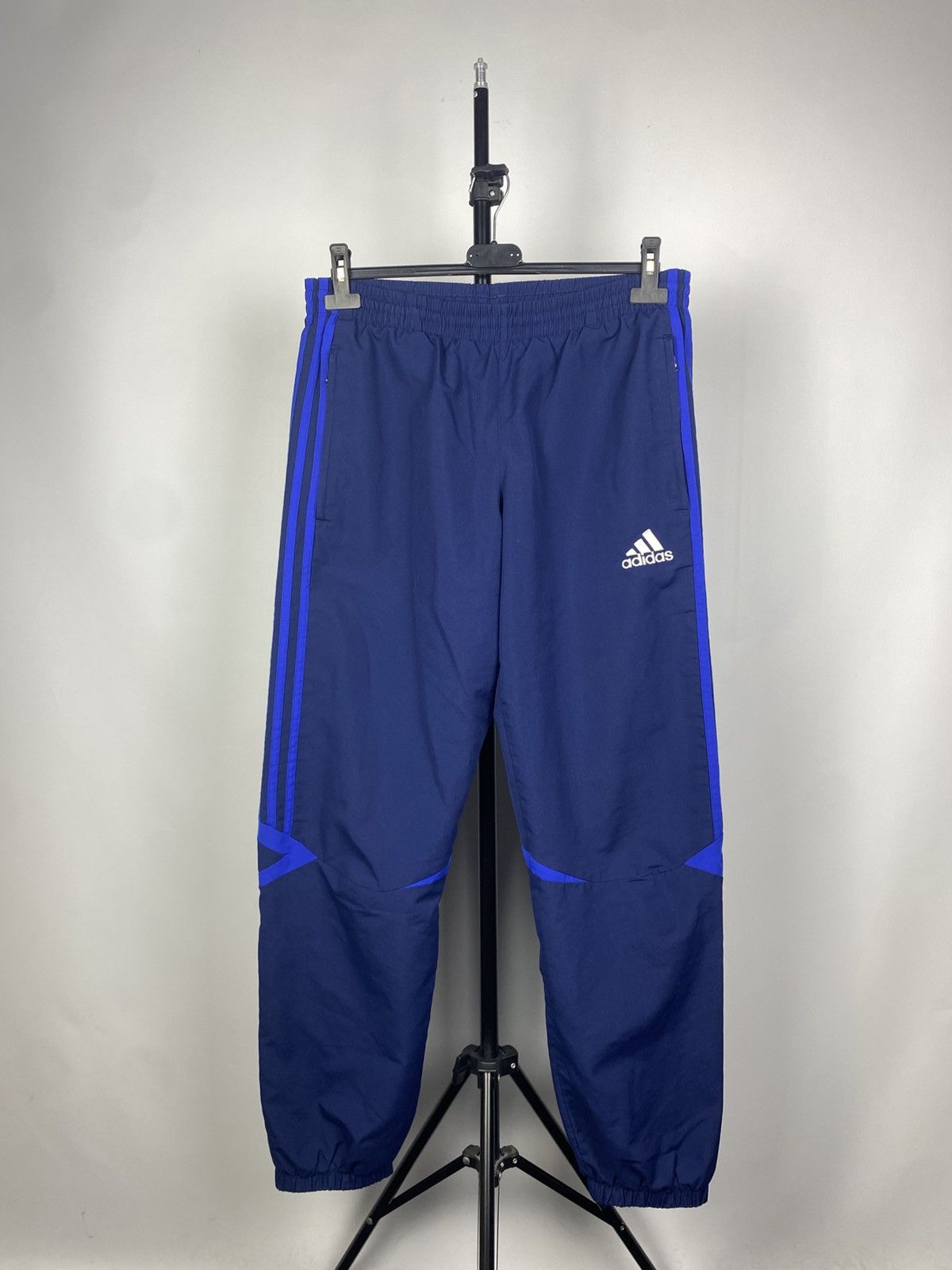 Adidas × Vintage Vintage 00s Adidas Nylon Baggy Trackpants Y2K S Size US 31 - 1 Thumbnail