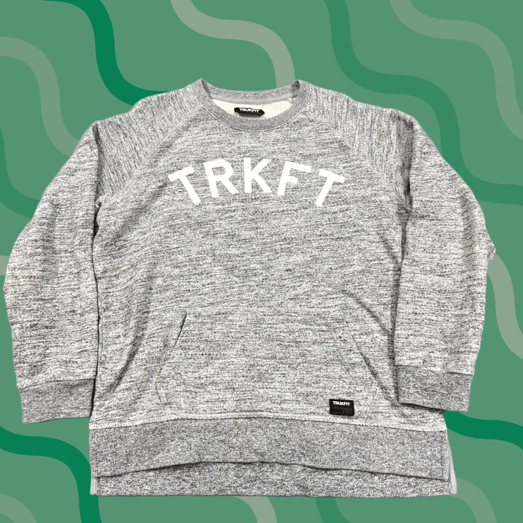 Vintage Trukfit Sweatshirt Mens XL Gray Fleece Crewneck Pullover TRKFT Graphic Size US XL / EU 56 / 4 - 1 Thumbnail