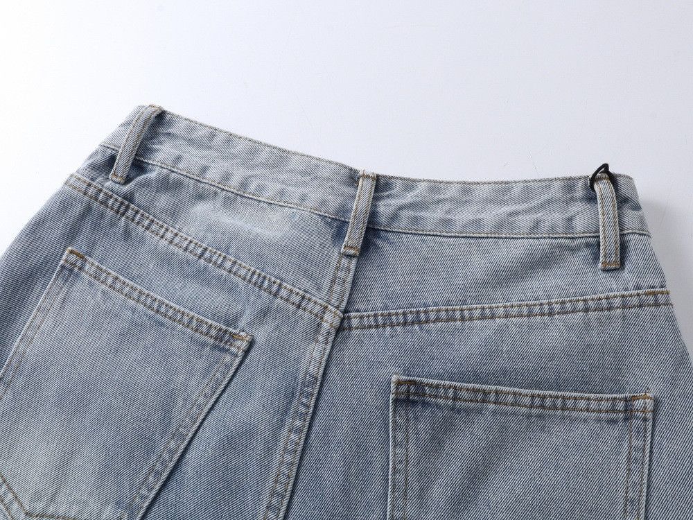 Japanese Brand Retro color print hip-hop street distressed washed jeans Size US 32 / EU 48 - 4 Thumbnail