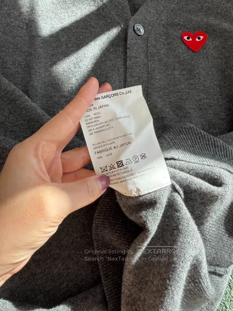 Comme des Garcons Comme Des Garcons Classic Wool Sweater Cardigan Size XXL / US 16-18 / IT 52-54 - 7 Thumbnail