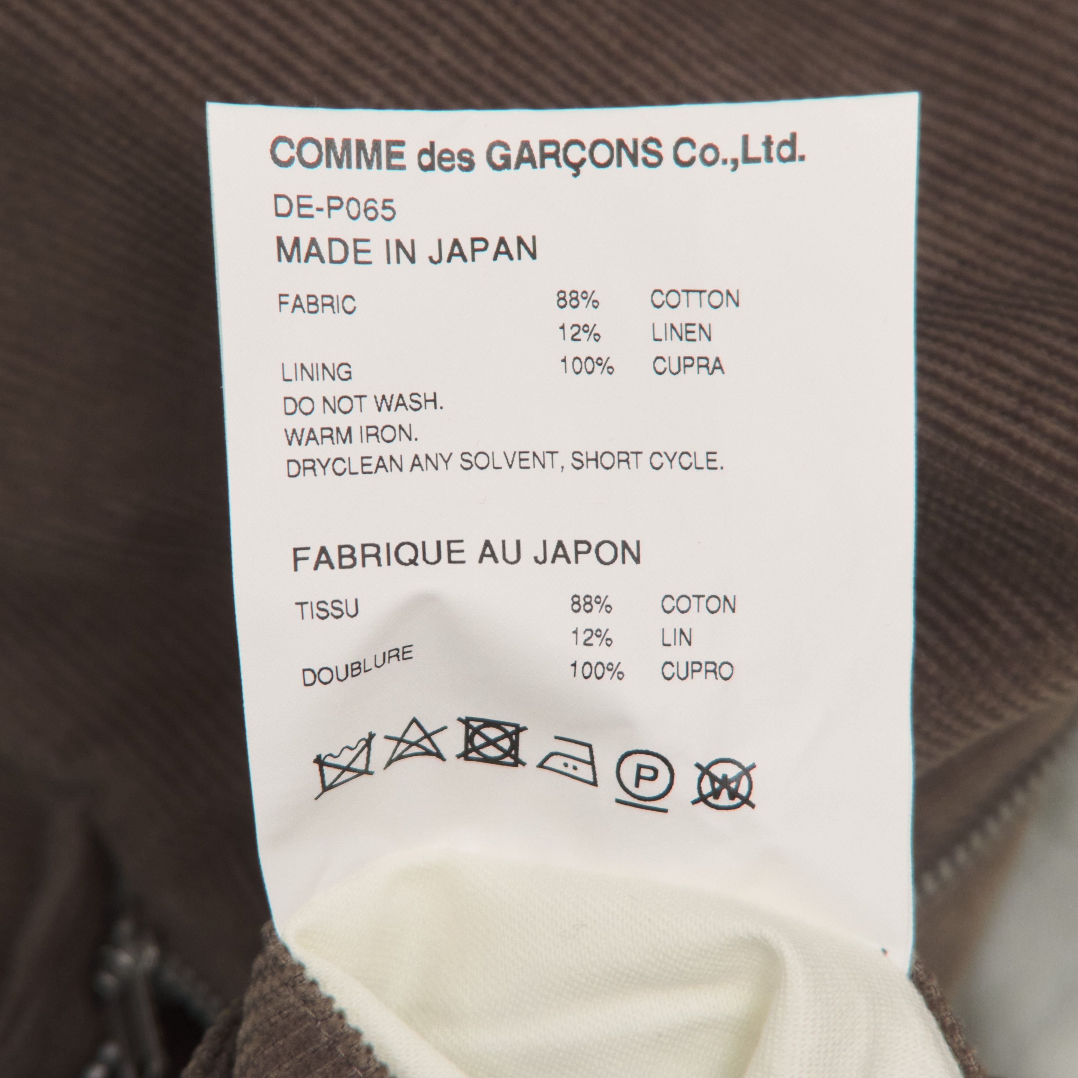 Comme des Garcons Homme Deux *BNWOT* COMME des GARÇONS HOMME DEUX Brown Corduroy XL Pant Size US 36 / EU 52 - 5 Thumbnail