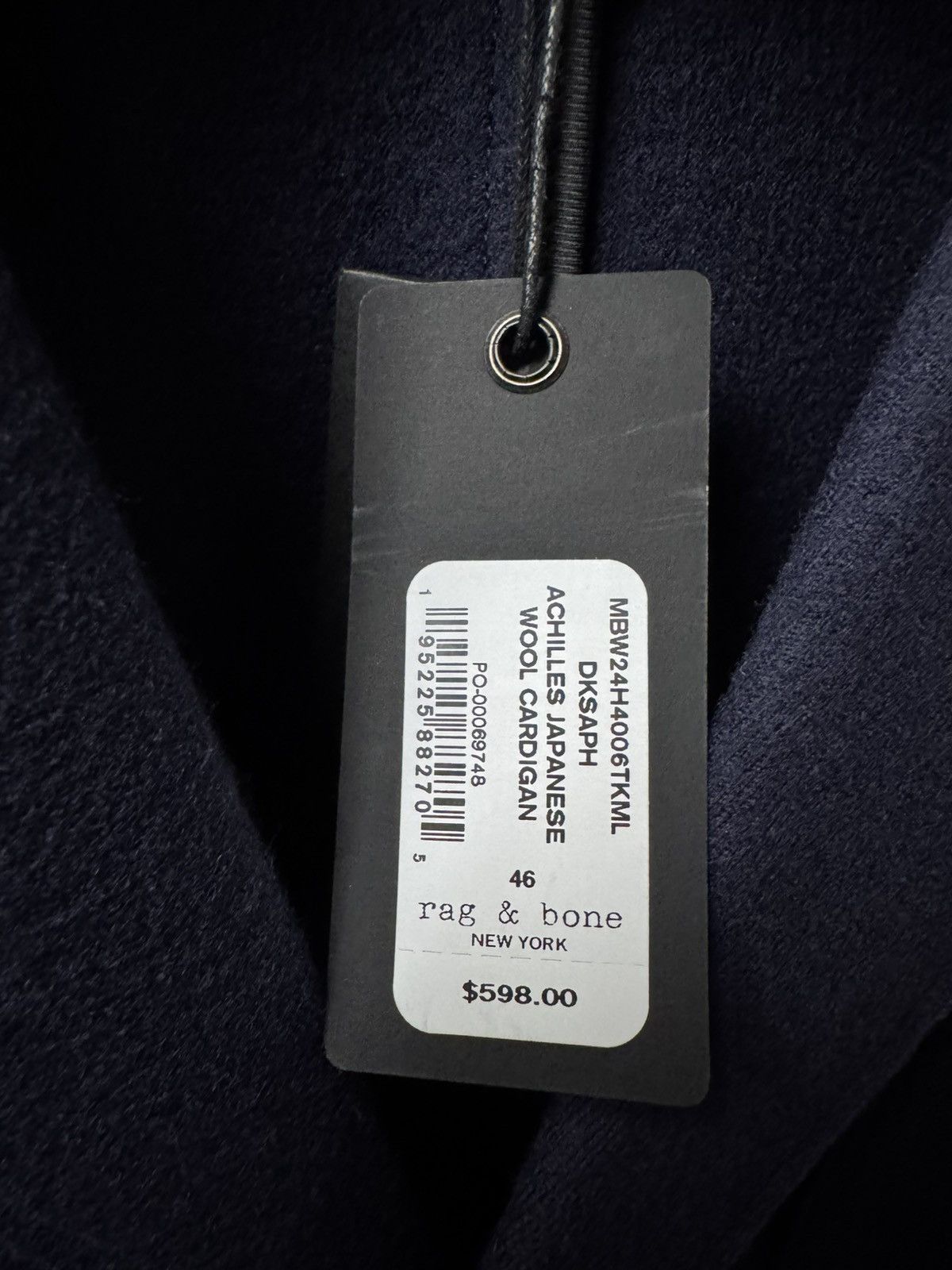Rag & Bone rag & bone Achilles Japanese Wool Cardigan Blazer Navy 46R Size 46R - 7 Thumbnail