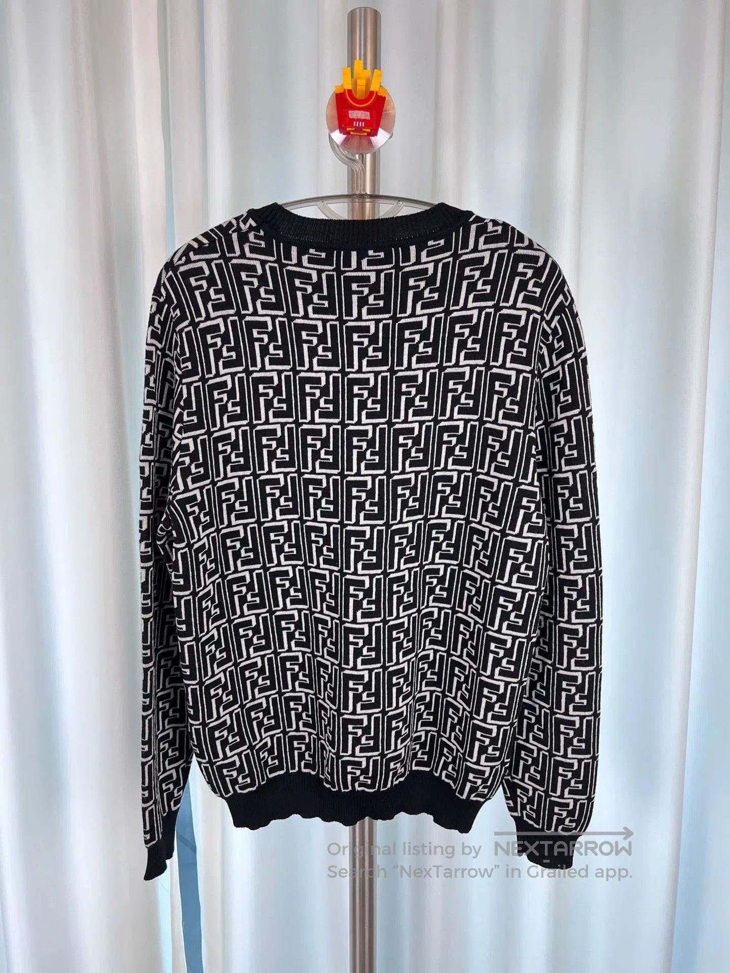 Fendi FENDI Double F Print Crewneck Sweater. Size US M / EU 48-50 / 2 - 2 Thumbnail