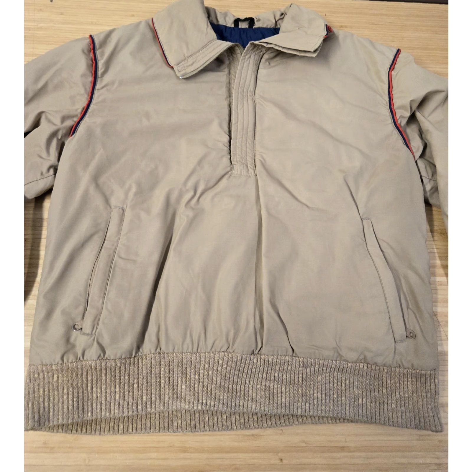 Eddie Bauer VINTAGE Eddie Bauer Jacket Mens L Goose Down Pullover Outdoors 90s Bomber Zip Pockets Insulated Casual Size US L / EU 52-54 / 3 - 3 Thumbnail