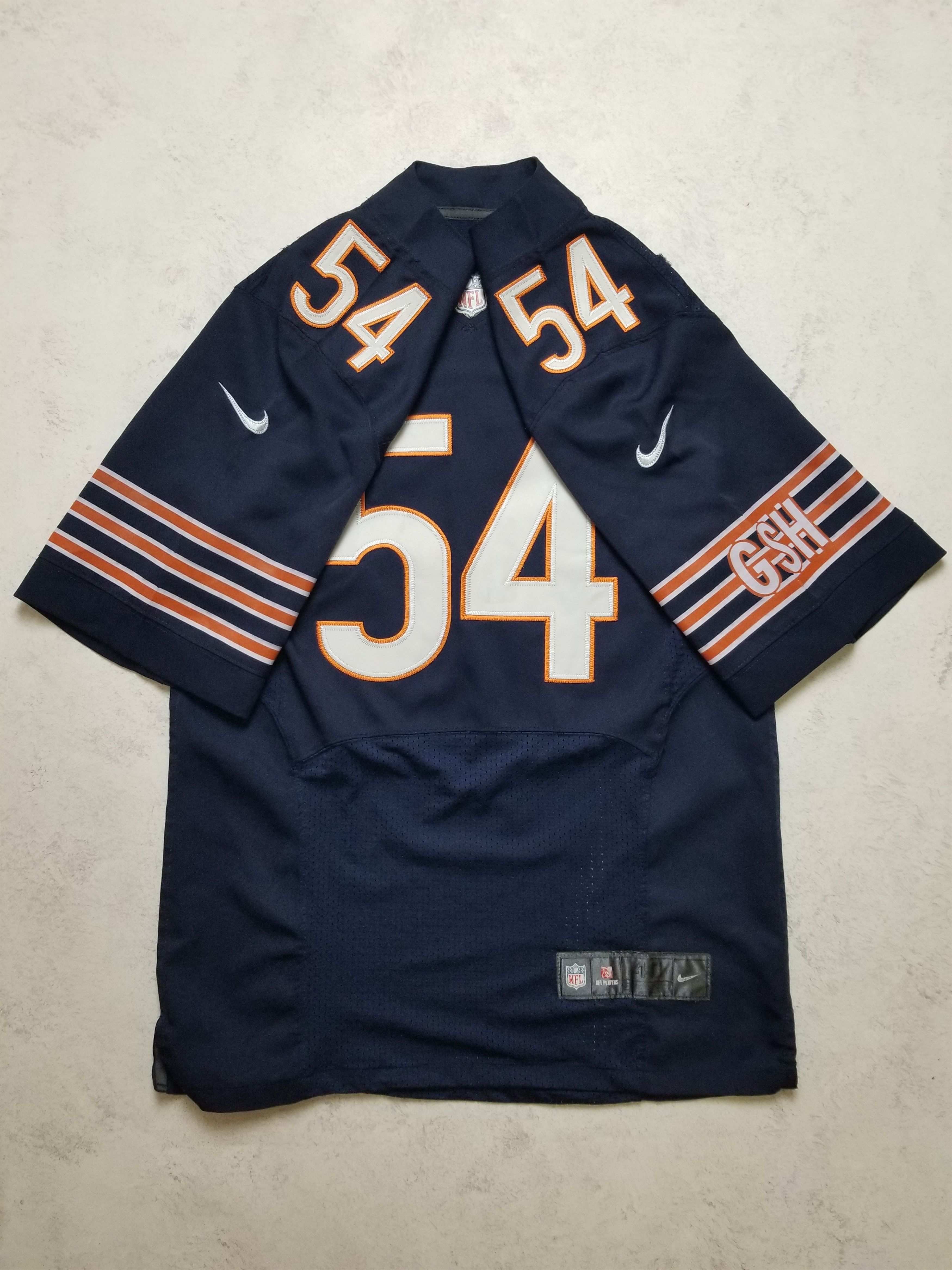 Nike On Field Elite Brian Urlacher #54 Sewn Chicago Bears Jersey Size US S / EU 44-46 / 1 - 3 Thumbnail