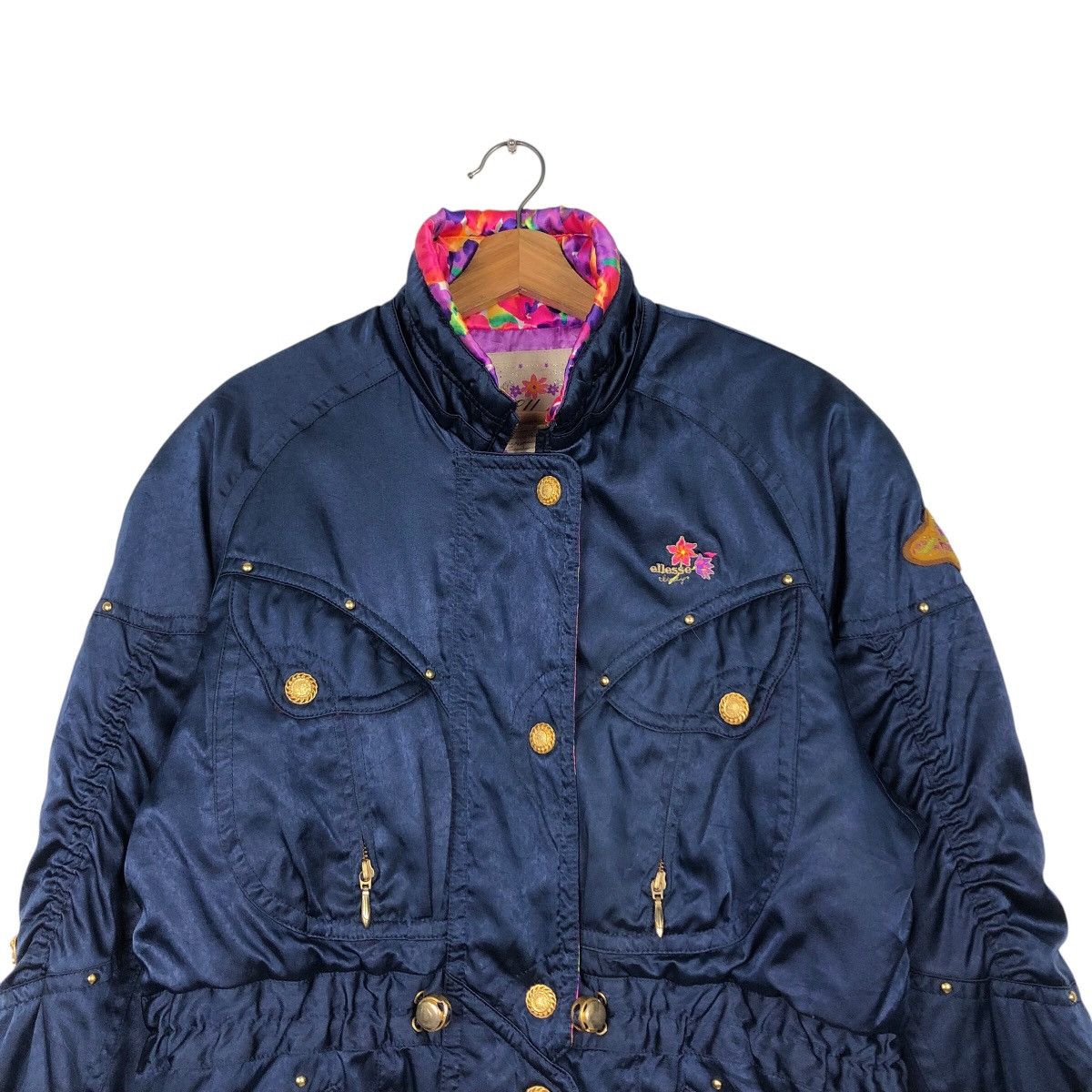 Japanese Brand × Vintage Vintage Bomber Jacket Ski Ellesse Multi Colour Cargo Pocket Size US M / EU 48-50 / 2 - 4 Thumbnail