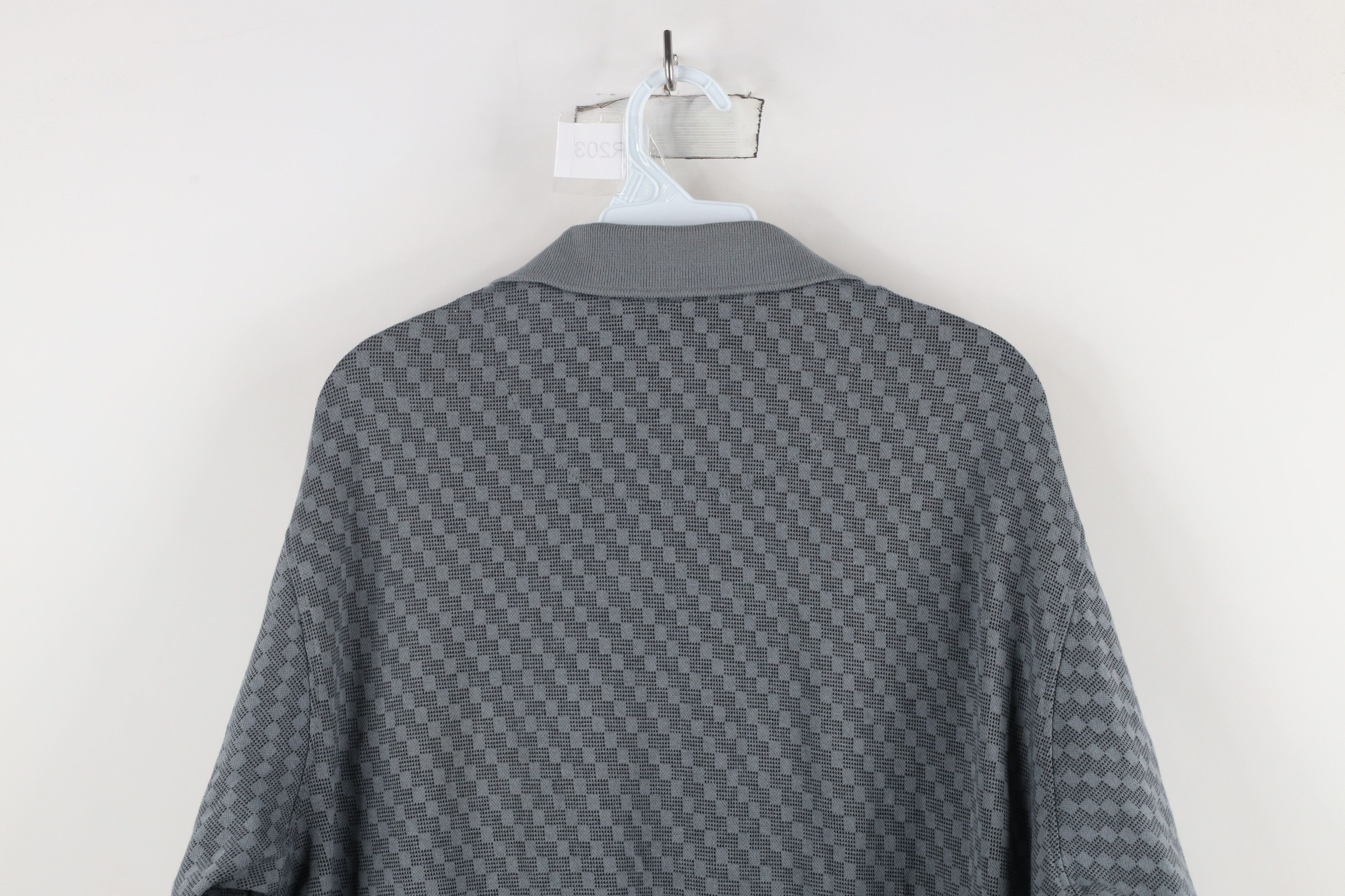 Vintage Vintage 90s Streetwear Checkered Knit Collared Pullover Polo Size US L / EU 52-54 / 3 - 8 Thumbnail