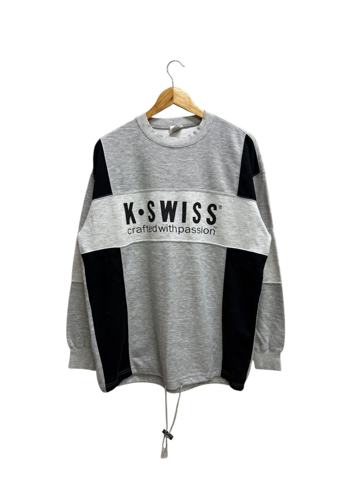 K-Swiss Vintage K-Swiss Biglogo Sweatshirt Size US L / EU 52-54 / 3 - 1 Thumbnail