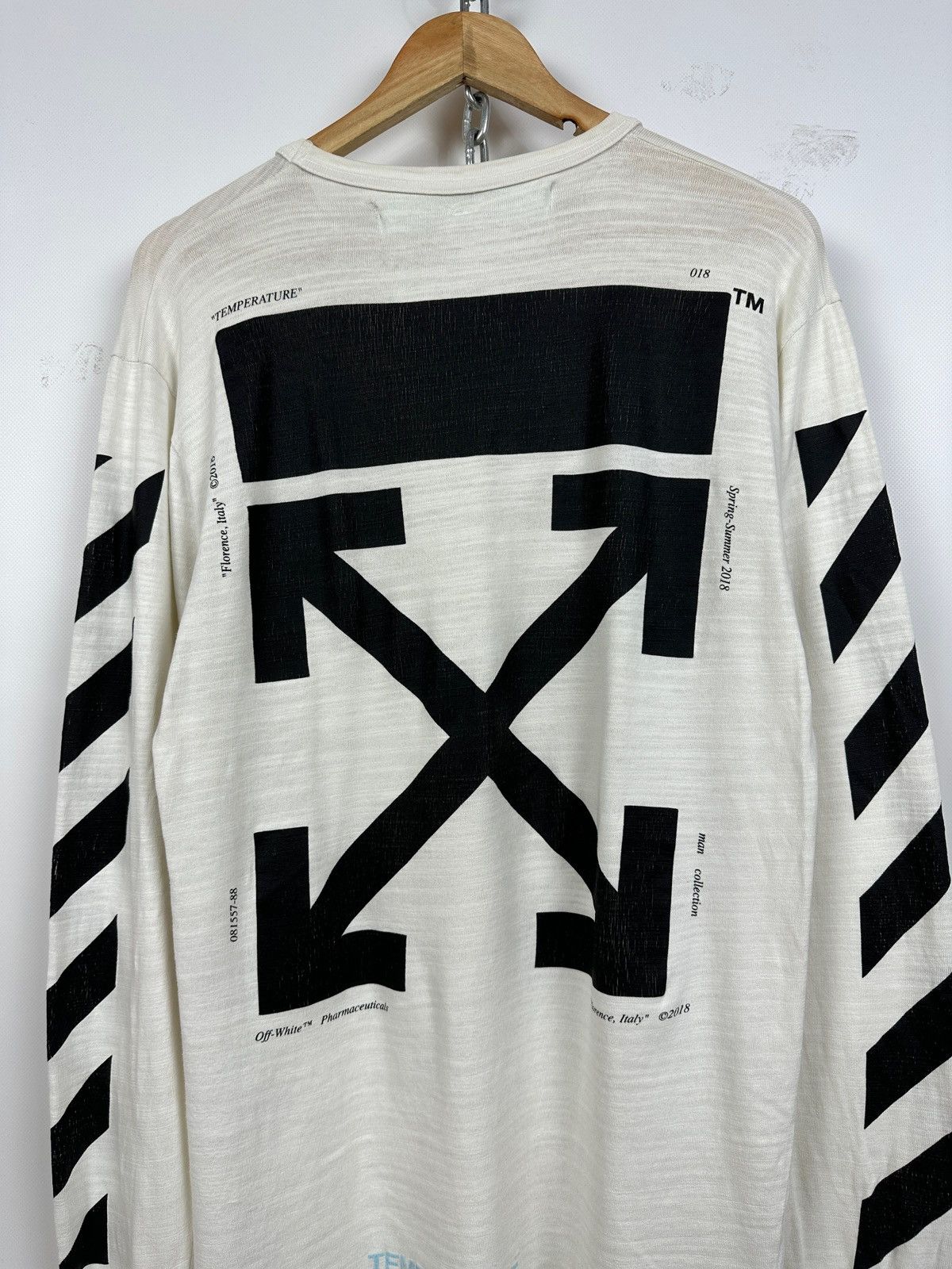 Off-White Off-White Mona Lisa Temperature Long Sleeve Shirt Size US M / EU 48-50 / 2 - 16 Thumbnail