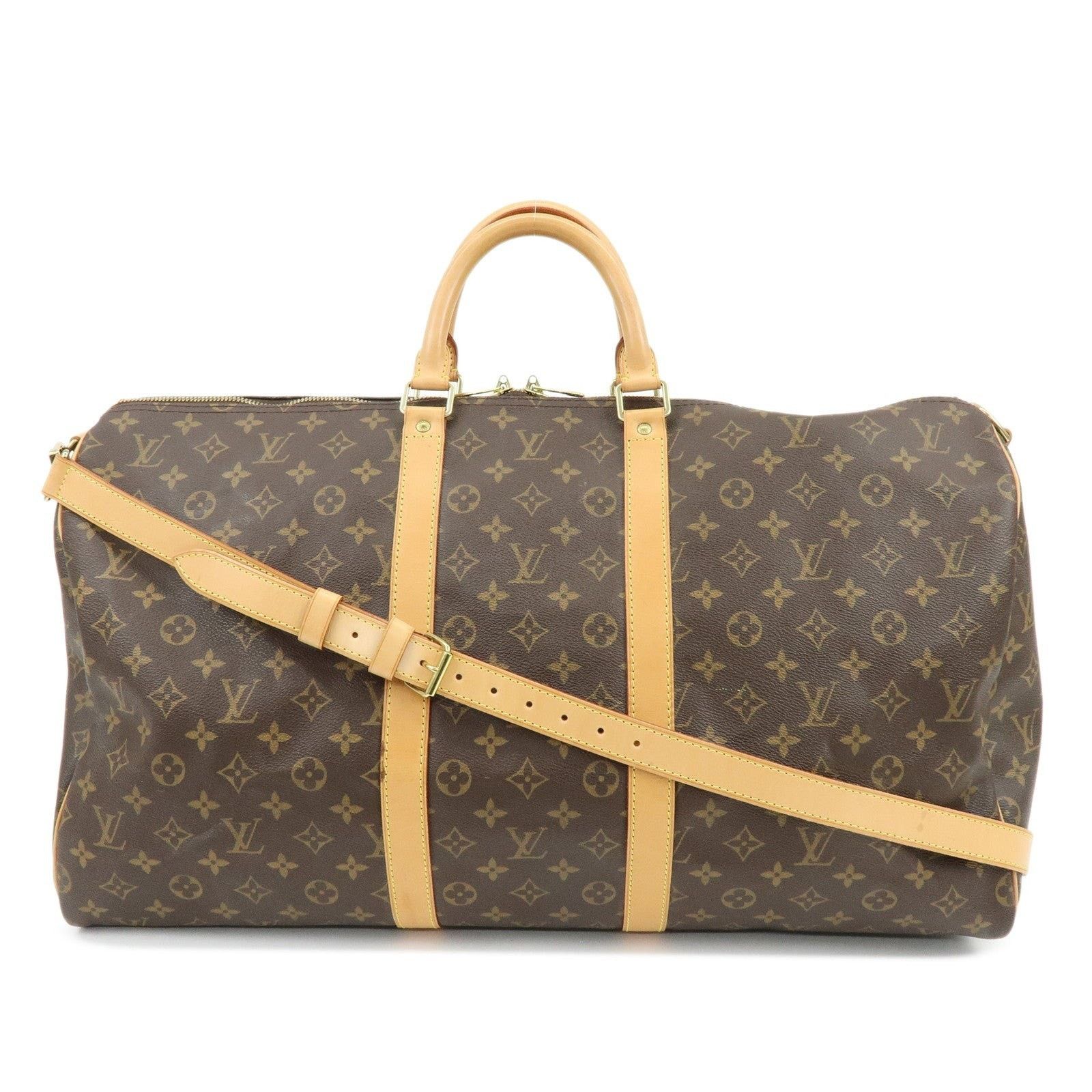 Louis Vuitton Louis Vuitton Monogram Keepall Bandouliere 55 Duffle Bag Size ONE SIZE - 1 Thumbnail