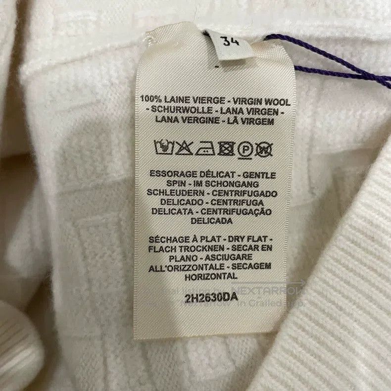 Hermes Hermes Classic White Knitted Sweater Size XXS / US 00 / IT 34 - 6 Thumbnail