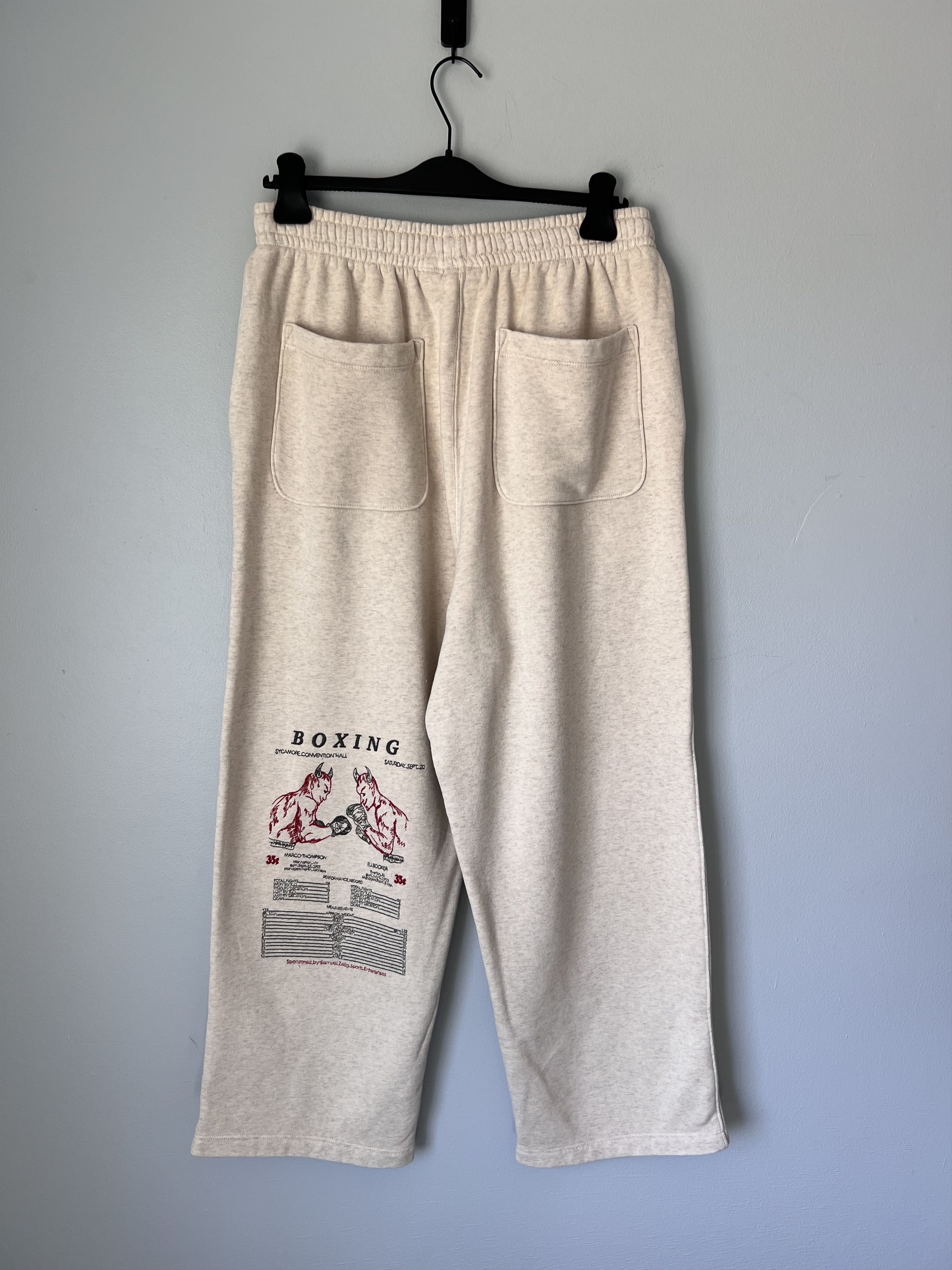 Samuel Zelig Samuel Zelig Boxing Sweatpants in Beige Size US 34 / EU 50 - 6 Thumbnail