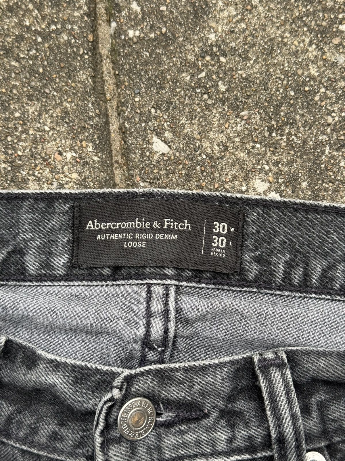 Abercrombie & Fitch Custom Rework A&F Loose Fit Jeans - Patchwork and Sashiko Size US 30 / EU 46 - 10 Thumbnail