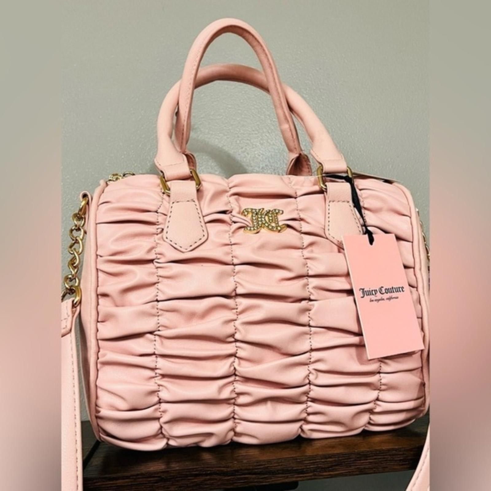 Juicy Couture Juicy Couture Run The World Pink Diamond Satchel NWT Size ONE SIZE - 1 Thumbnail