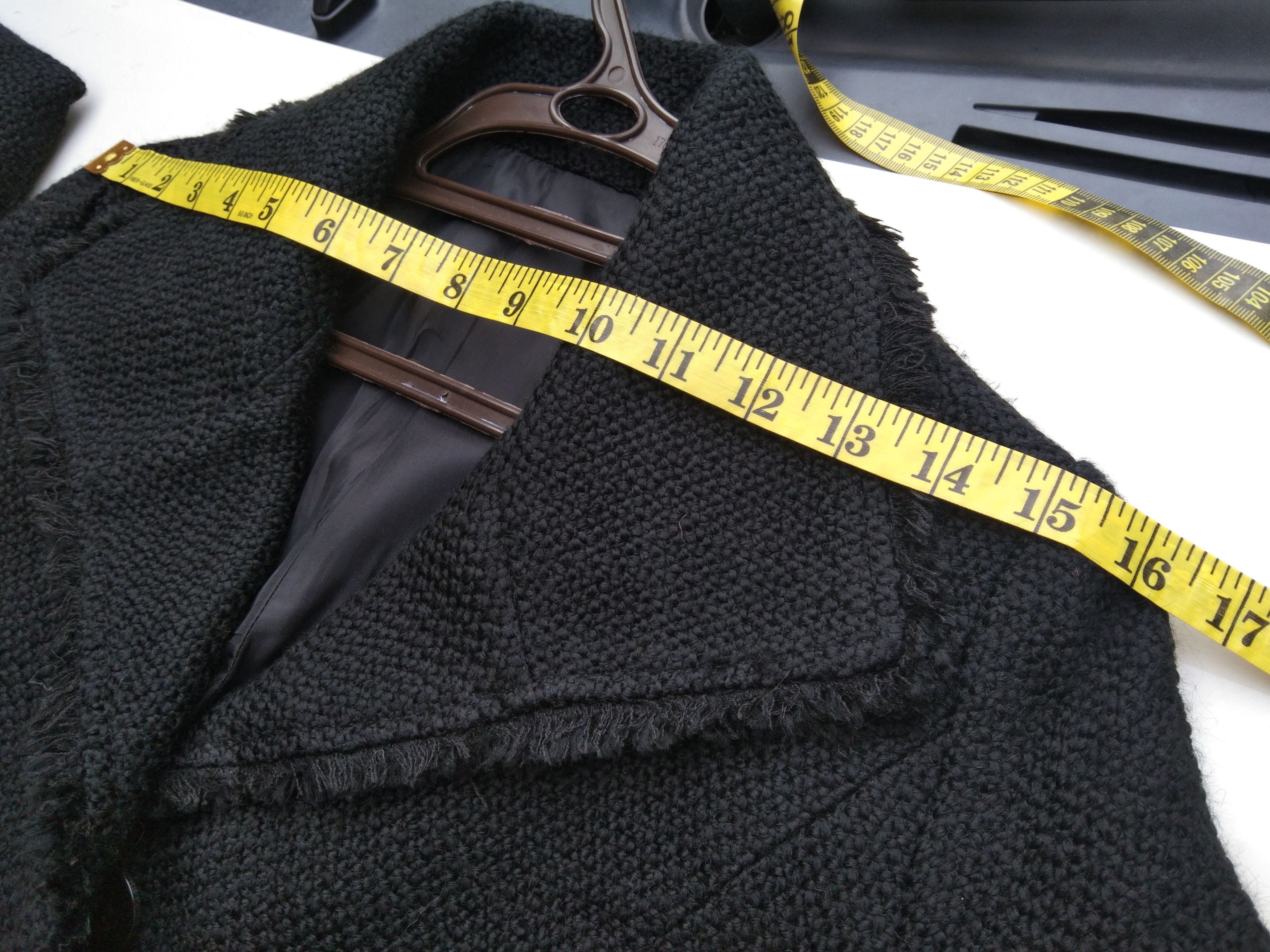Japanese Brand AW WOMEN'S BLACK TEXTURED JACKET Size XS / US 0-2 / IT 36-38 - 12 Thumbnail