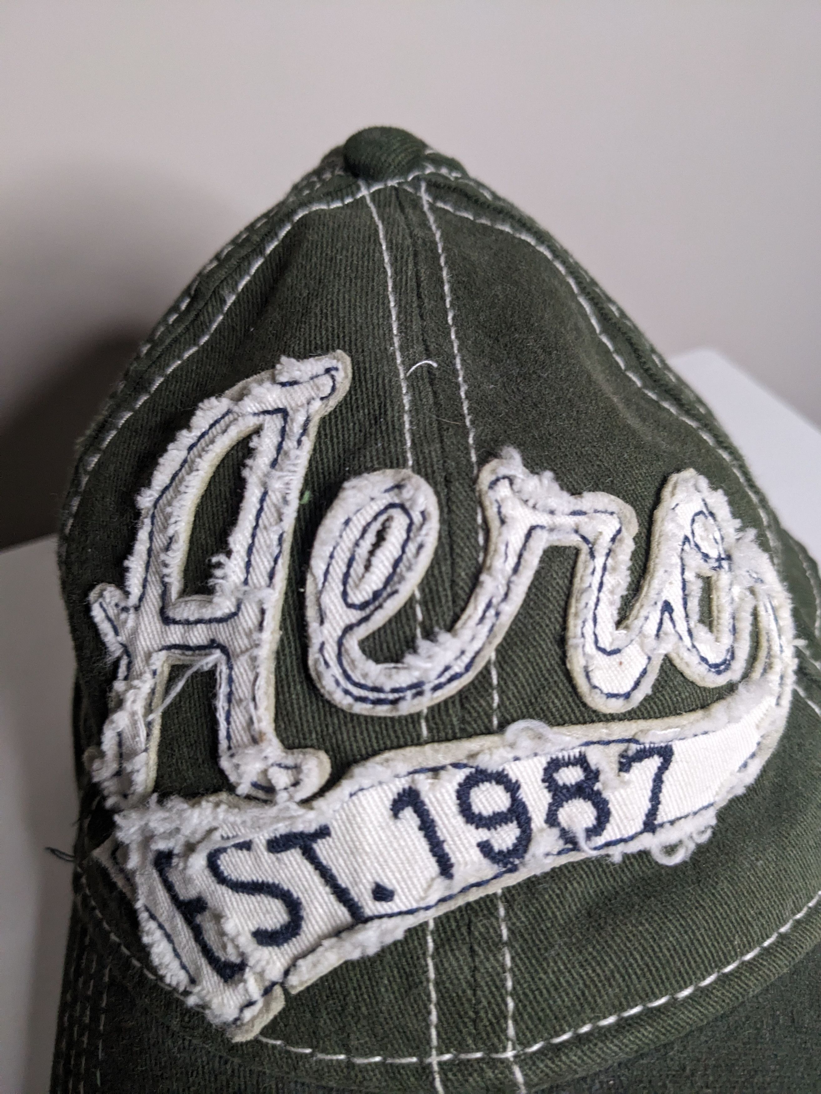 Aeropostale Aeropostale Y2K Spellout Logo Baseball Cap Sz L/XL Twill Hat Size ONE SIZE - 3 Thumbnail