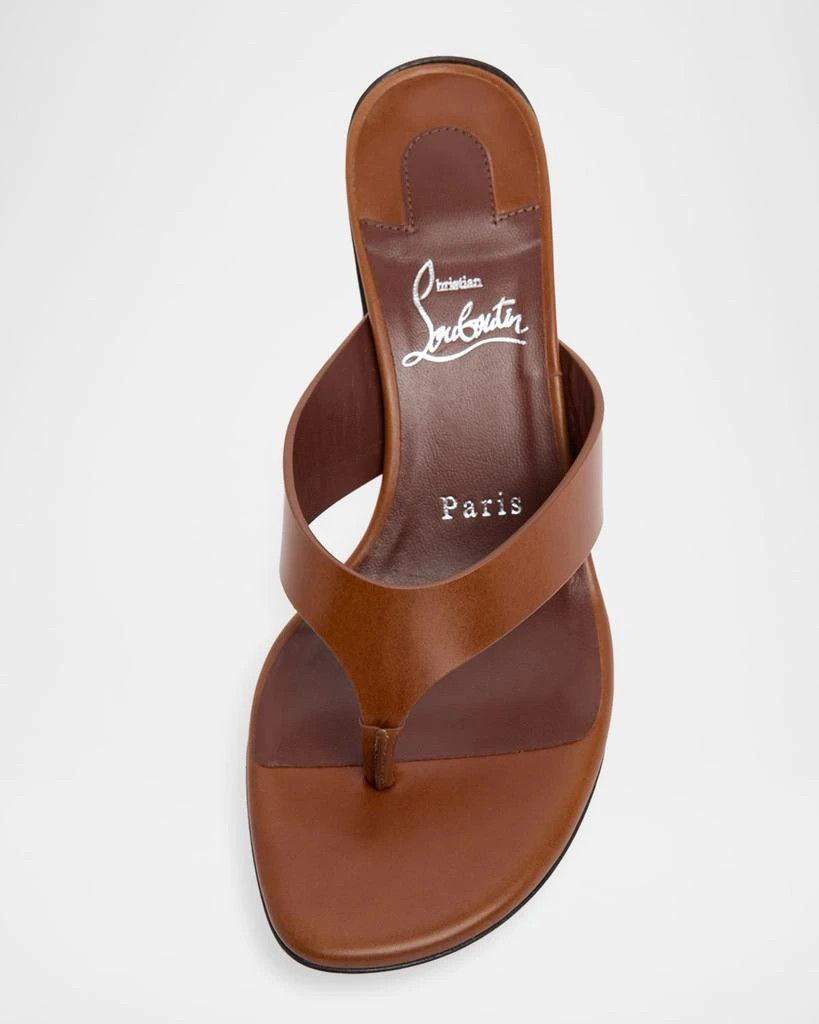 Christian Louboutin os11x0526 55mm Janetonga Leather Block-Heel Sandals Size US 11 / IT 41 - 4 Thumbnail