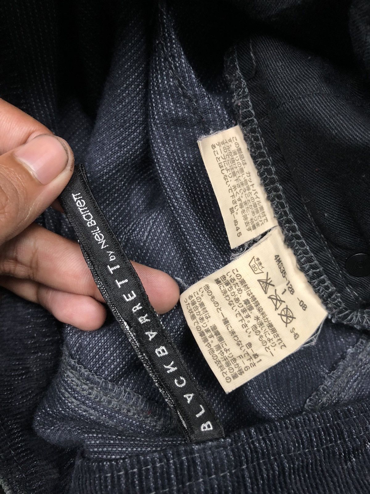 Neil Barrett BLACK BARRETT By Neil Barrett Bleached Corduroy Pants Size US 29 - 8 Thumbnail