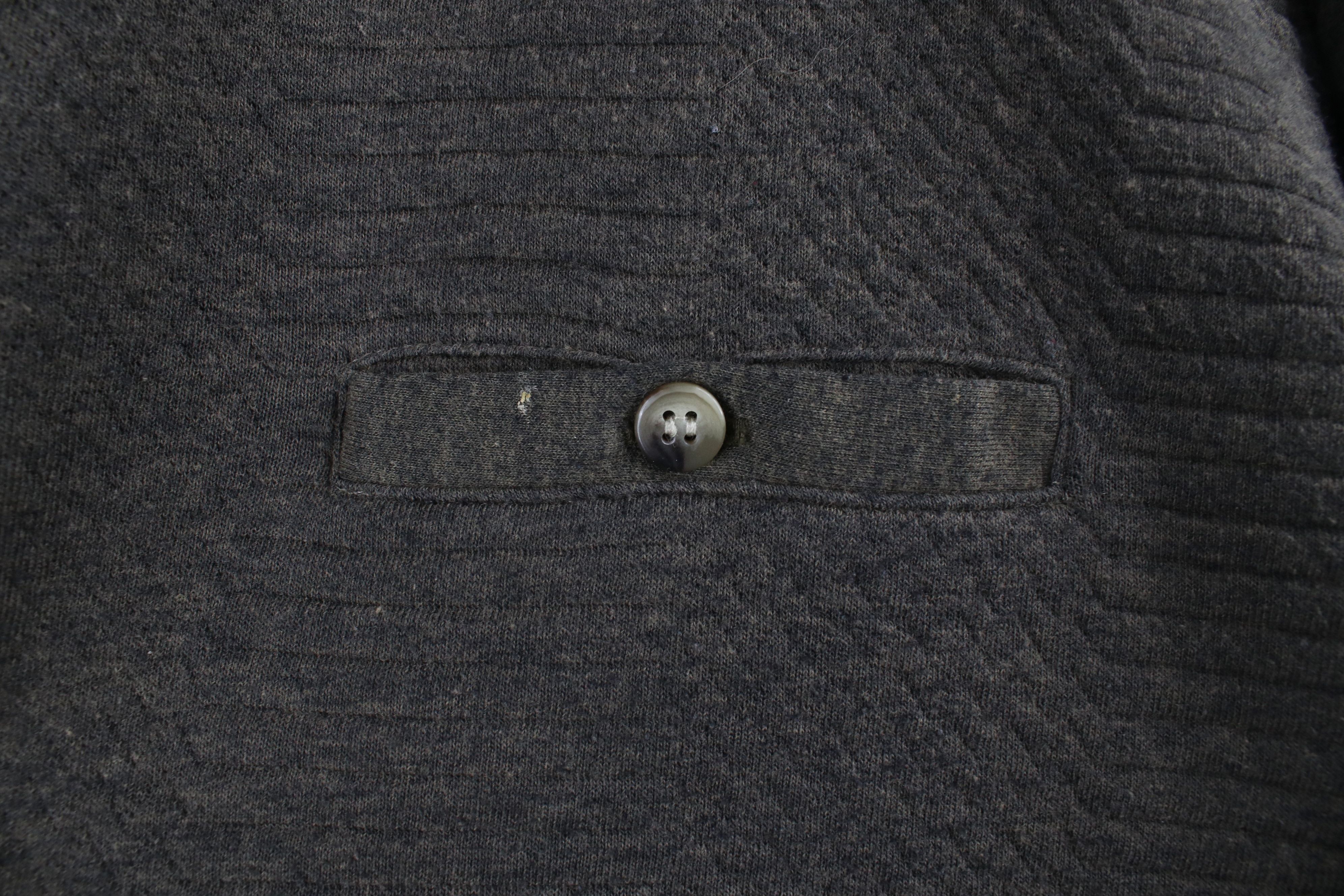 Vintage Vintage 90s Streetwear Textured Collared Pullover Sweatshirt Size US L / EU 52-54 / 3 - 4 Thumbnail