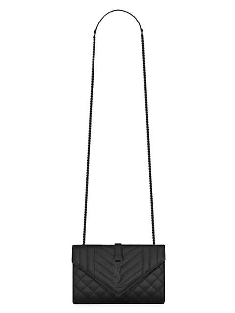 Saint Laurent Paris o1s1wg110924 Size: OS / Envelope Small Bag in Black Size ONE SIZE - 1 Thumbnail