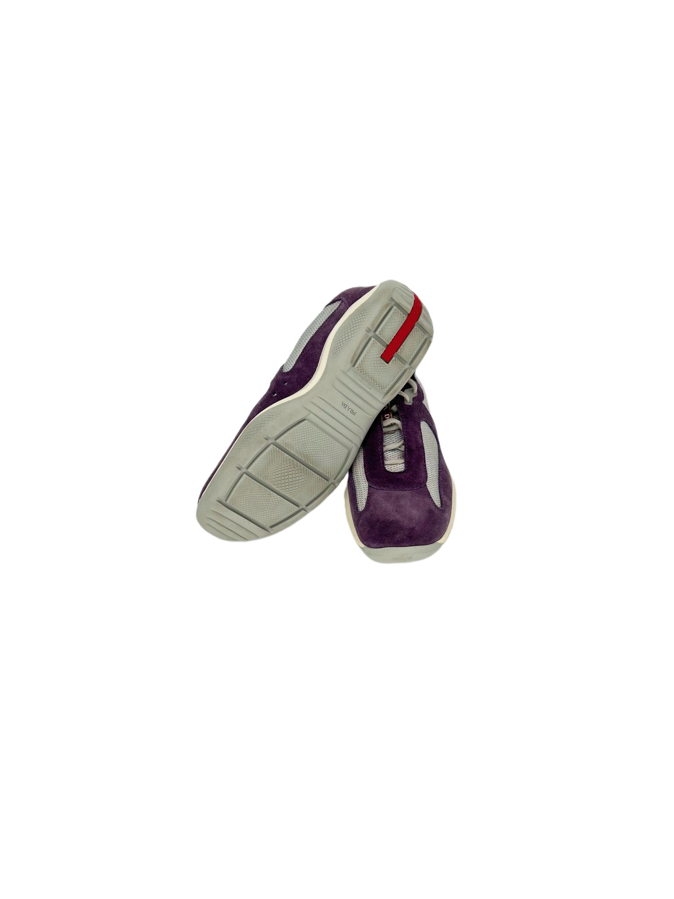 Prada Prada Linea Rossa - Women's 'America's Cup' Suede Trainers Size US 6.5 / IT 36.5 - 5 Thumbnail