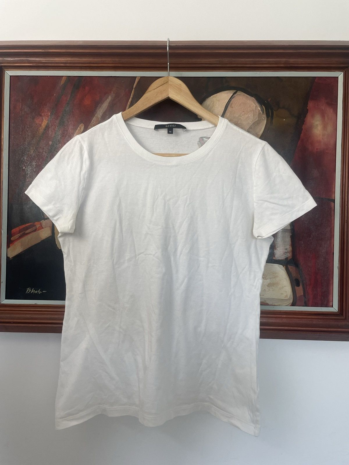Gucci Gucci Women Tee Designer Hype Luxury Back Logo High End Size M / US 6-8 / IT 42-44 - 2 Thumbnail