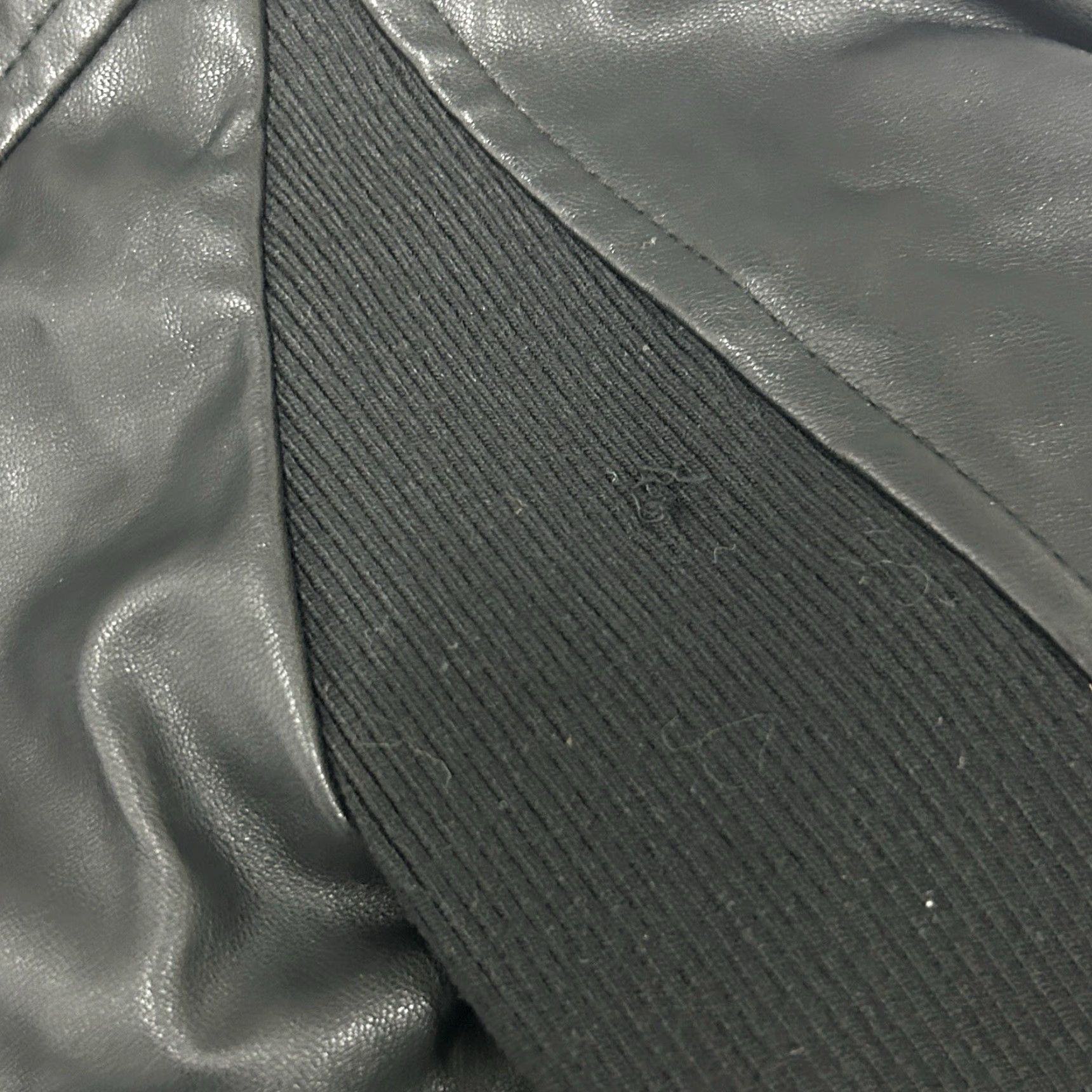 Vintage Bagatelle Jacket Black Faux Leather Asymmetrical Zip Up Size S Women Size S / US 4 / IT 40 - 7 Thumbnail