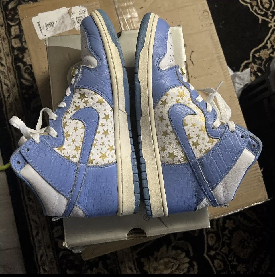 Nike OG ALL 8/10- 2003 Supreme Stars - Nike SB Dunk High, Rare Size US 9.5 / EU 42-43 - 2 Thumbnail