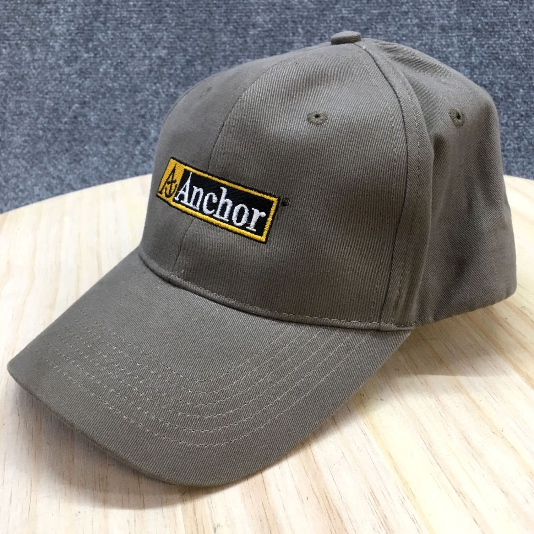 Vintage Anchor Pacific Head Wear Baseball Cap Hat Mens One Size Brown Adjustable 101C Size ONE SIZE - 2 Thumbnail