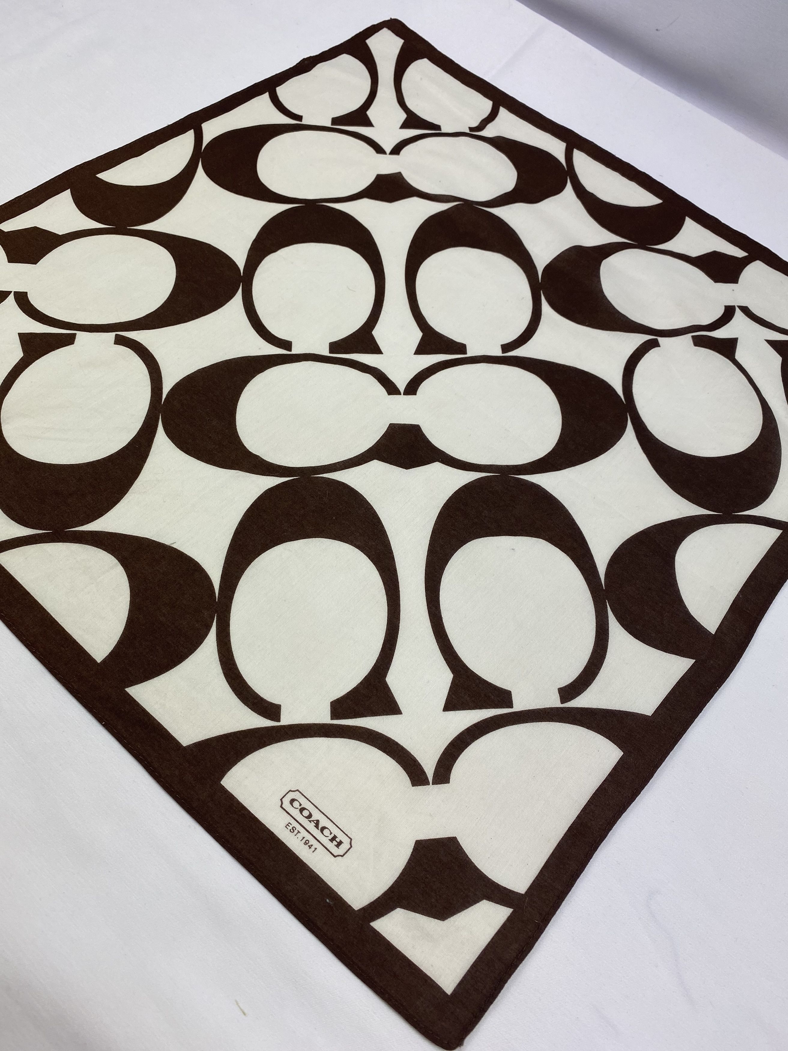 Coach × Vintage Coach Monogram Handkerchief / Bandana / Neckerchief Size ONE SIZE - 4 Thumbnail