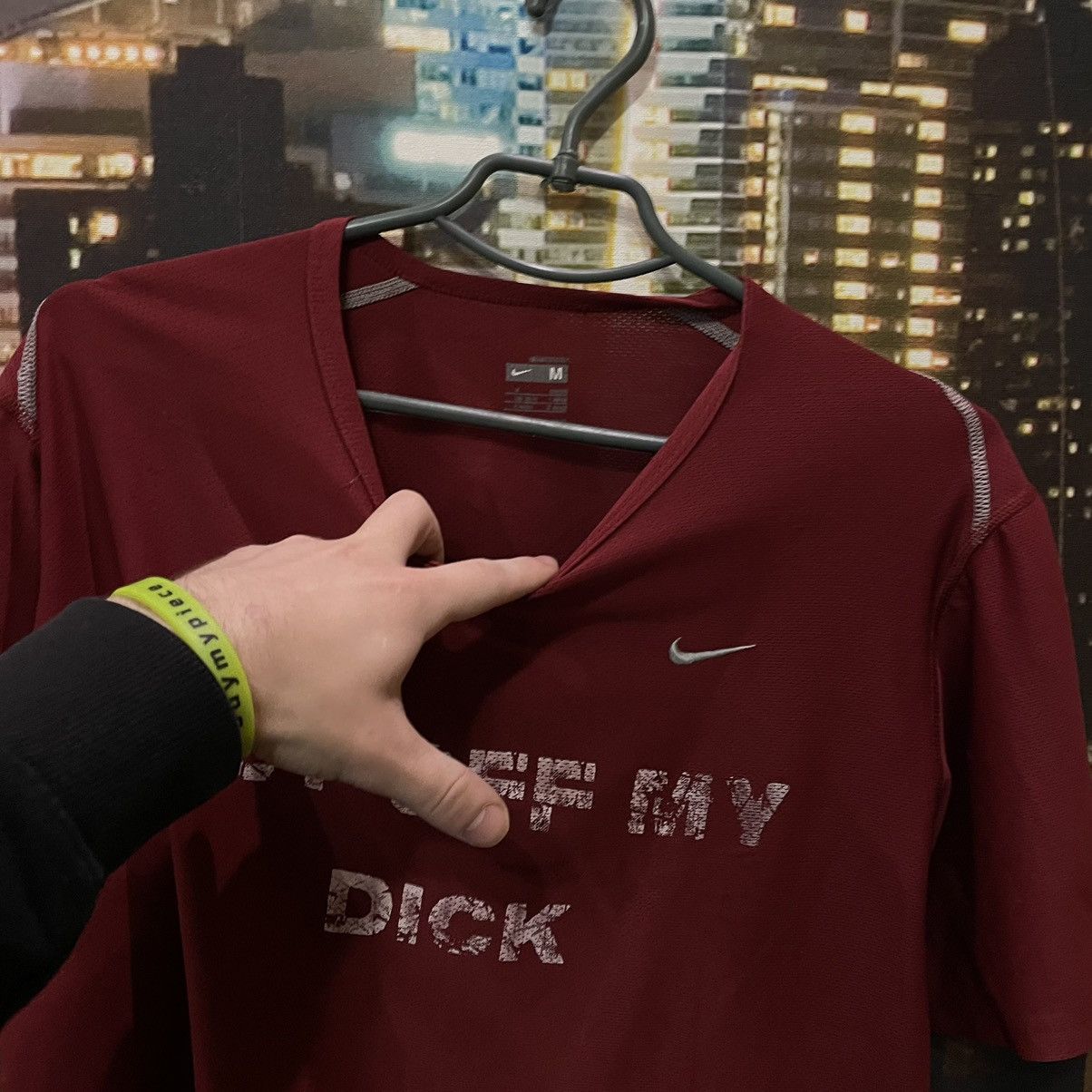 Nike NIKE FIT HUMOR TEE Y2K GET OFF MY D1CK FUNNY PORN XXX Size US M / EU 48-50 / 2 - 5 Thumbnail
