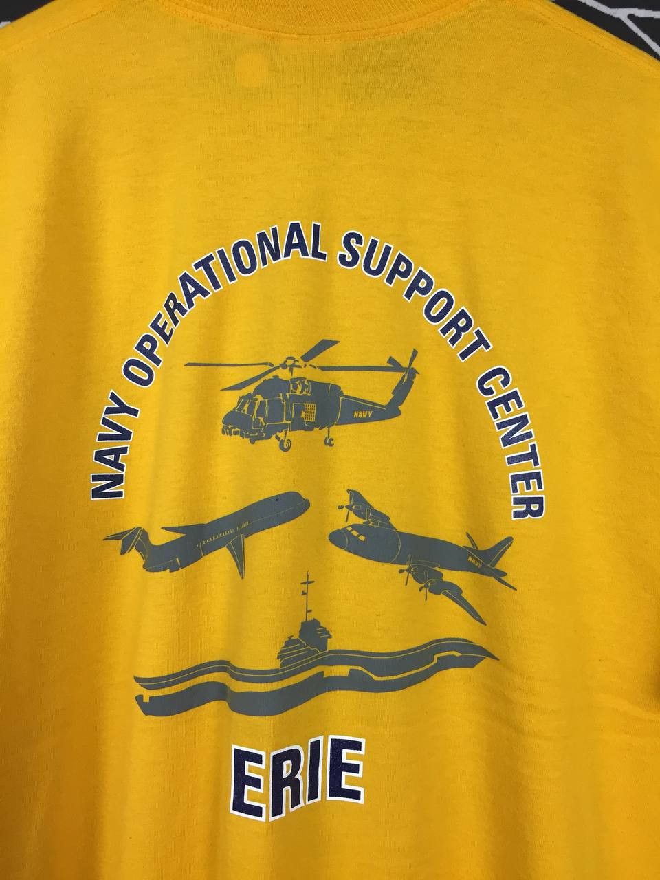 Jerzees × Vintage Vtg 50/50 Navy Operational Support Center Erie Tee Size US XL / EU 56 / 4 - 3 Thumbnail