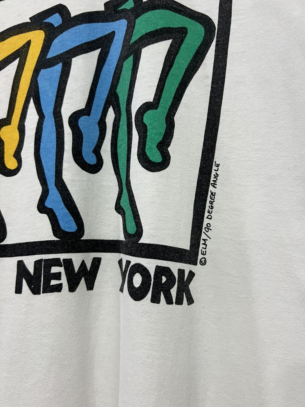 Keith Haring Vintage 90s Pop Art ‘Always A Kick’ Like Keith Haring Tshirt Size US XL / EU 56 / 4 - 3 Thumbnail