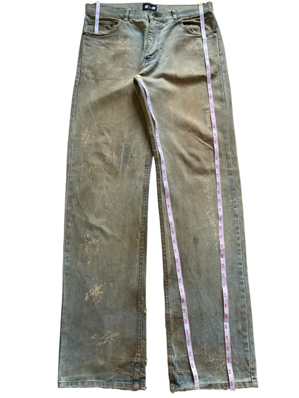 Vintage Japanese Brand Bleached Mud Wash Baggy Jeans
