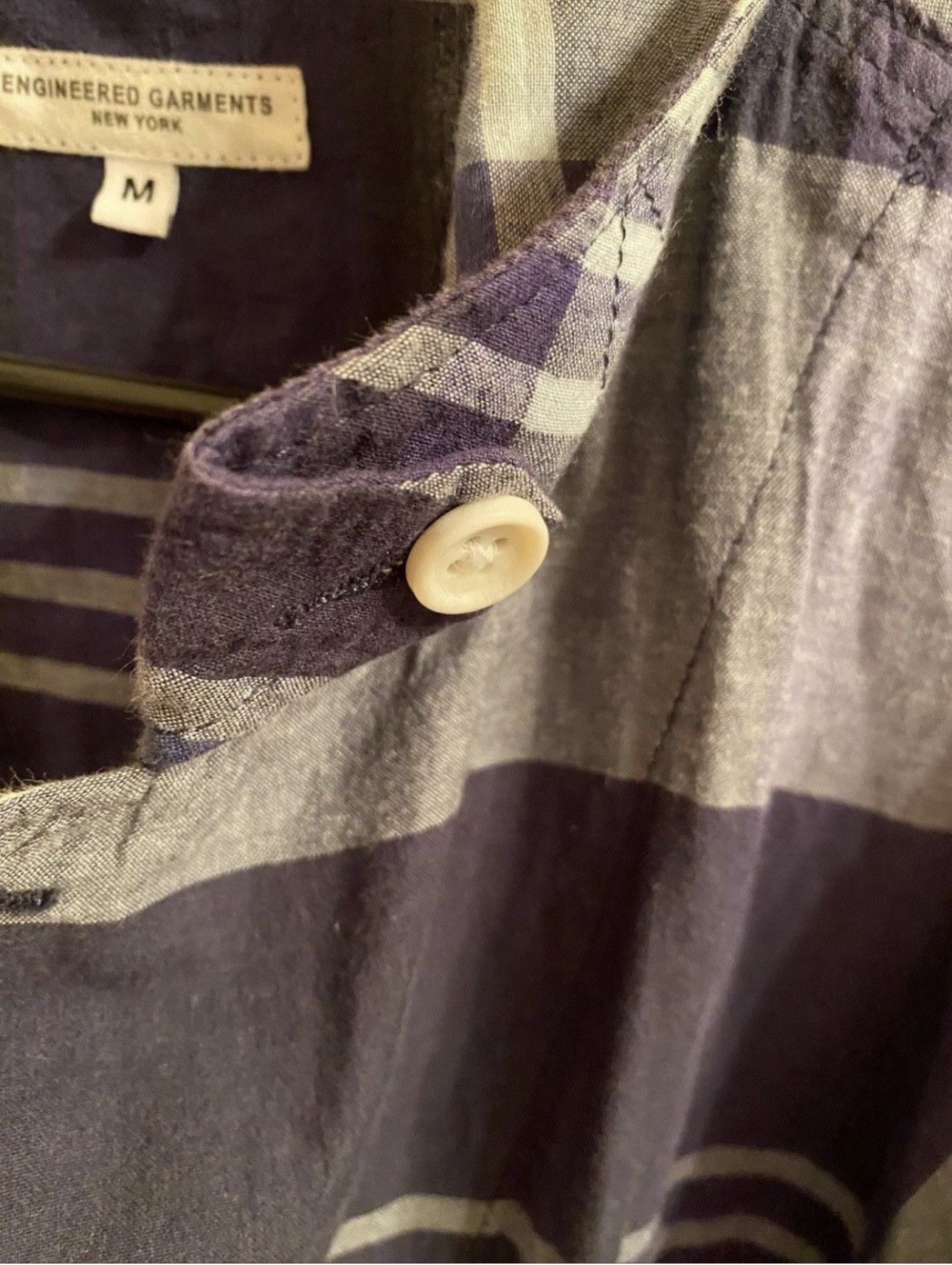 Engineered Garments Loiter Jacket Summer Shirt Blazer M Navy Blue Light Summer Size 38L - 4 Thumbnail
